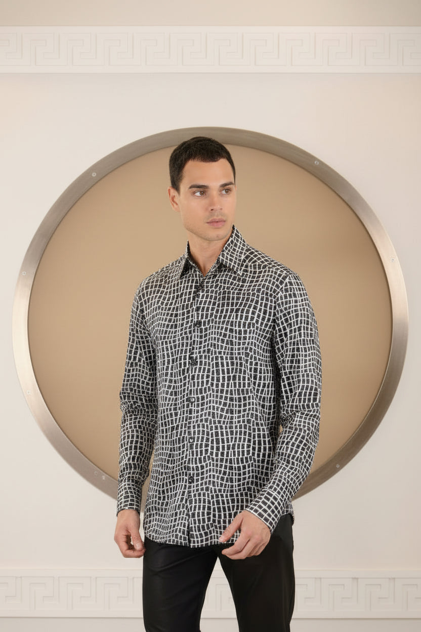 Vercini “Axis” Pattern Shirt