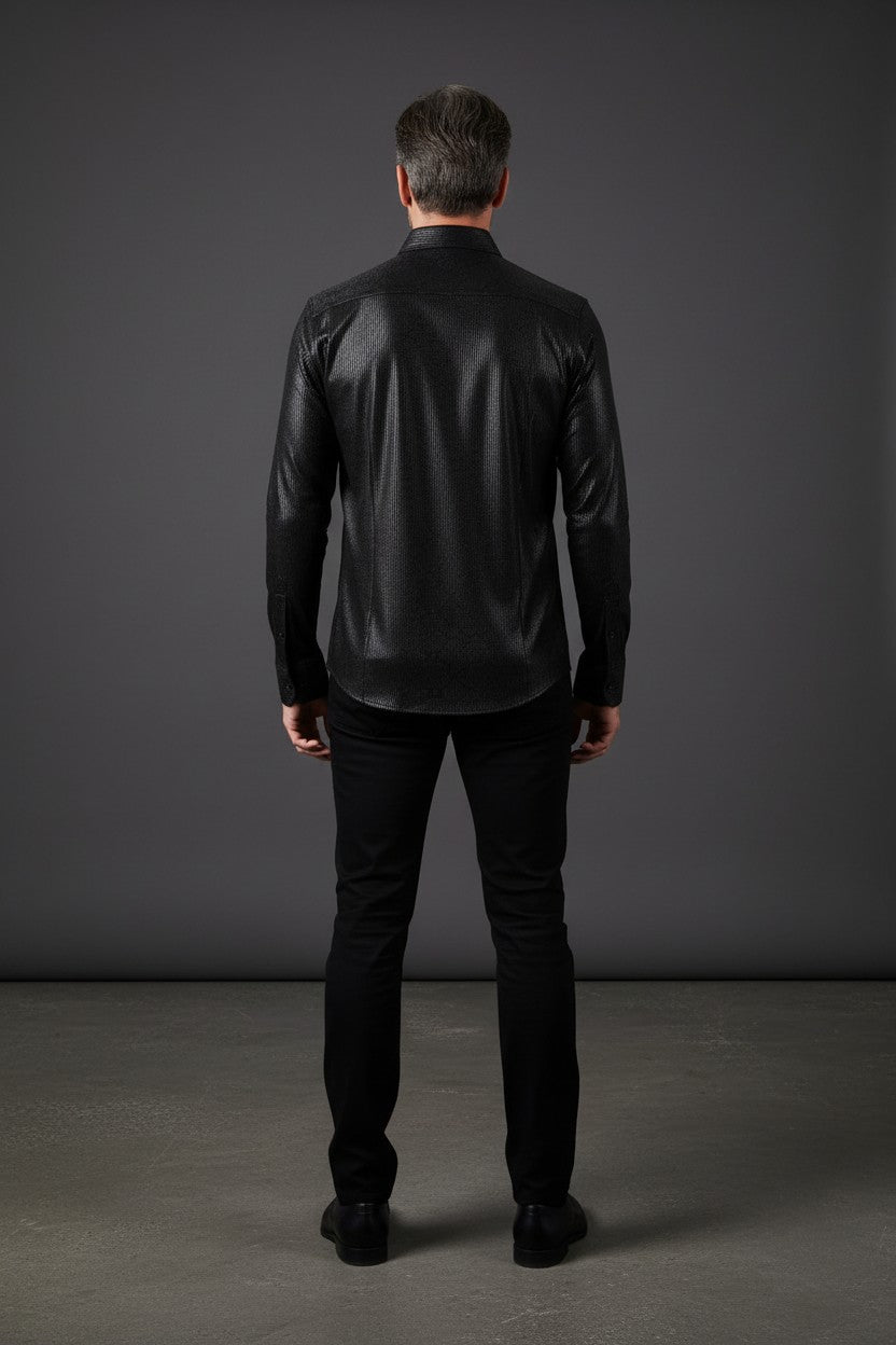 BLACK TONE ON TONE VELVETY