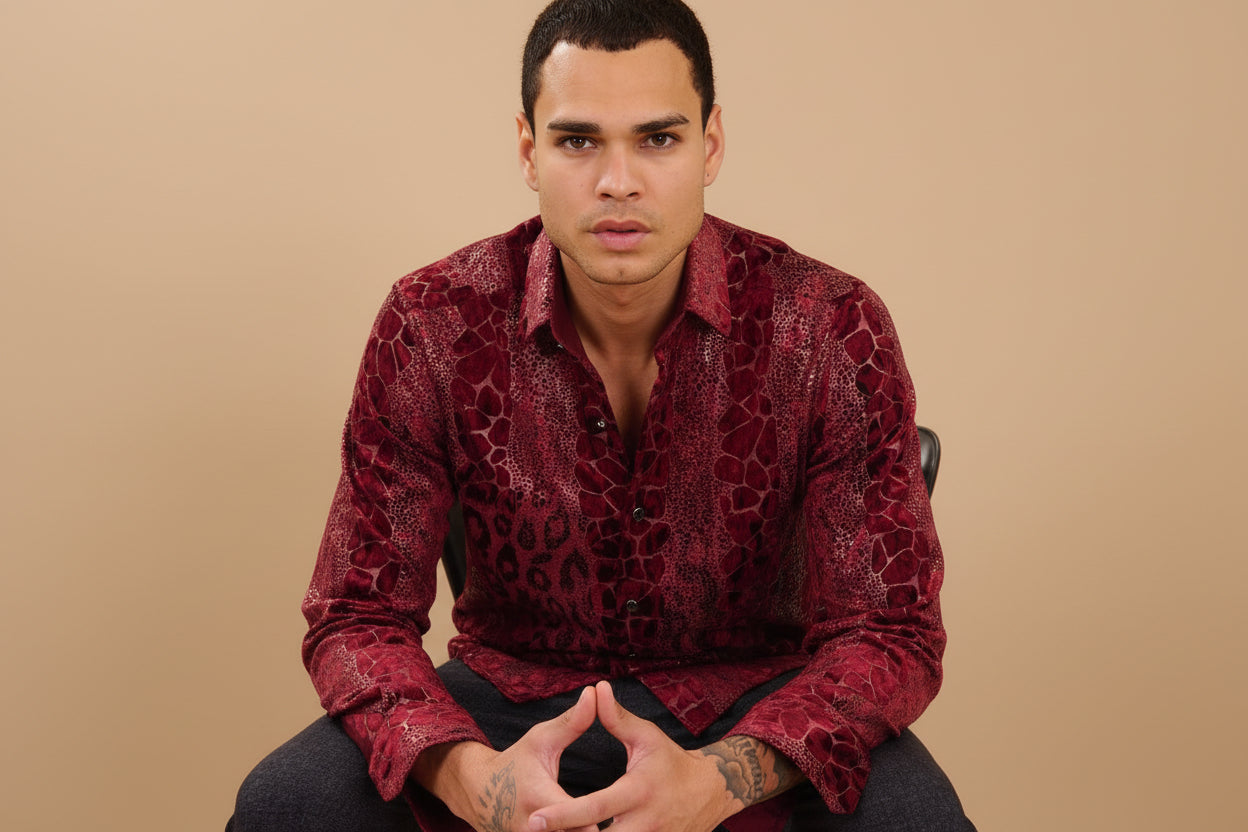 Midnight Rouge” Statement Shirt