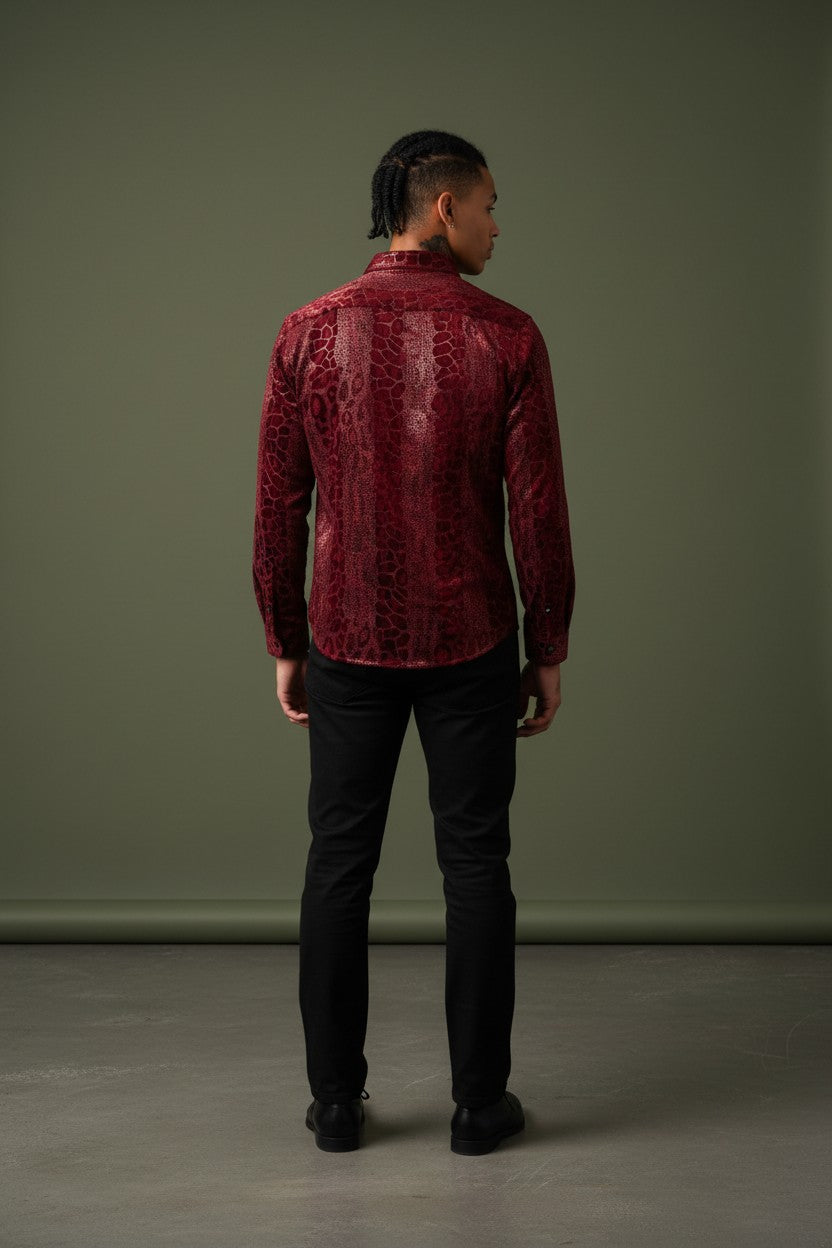 Midnight Rouge” Statement Shirt