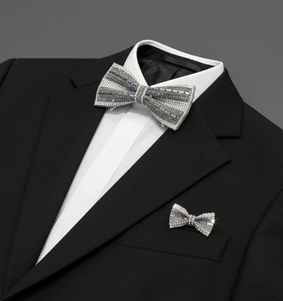 Crystal Prestige Bow Tie Set