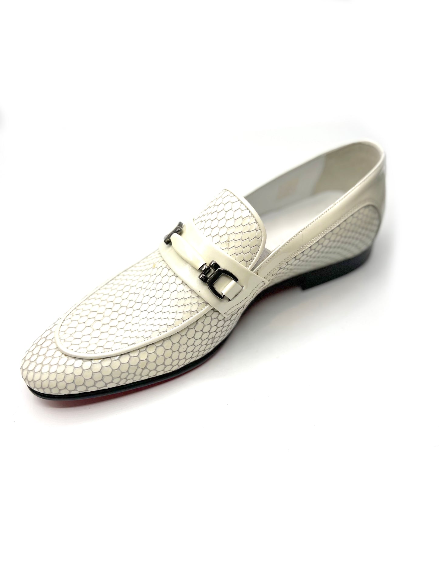 White shiny shoe