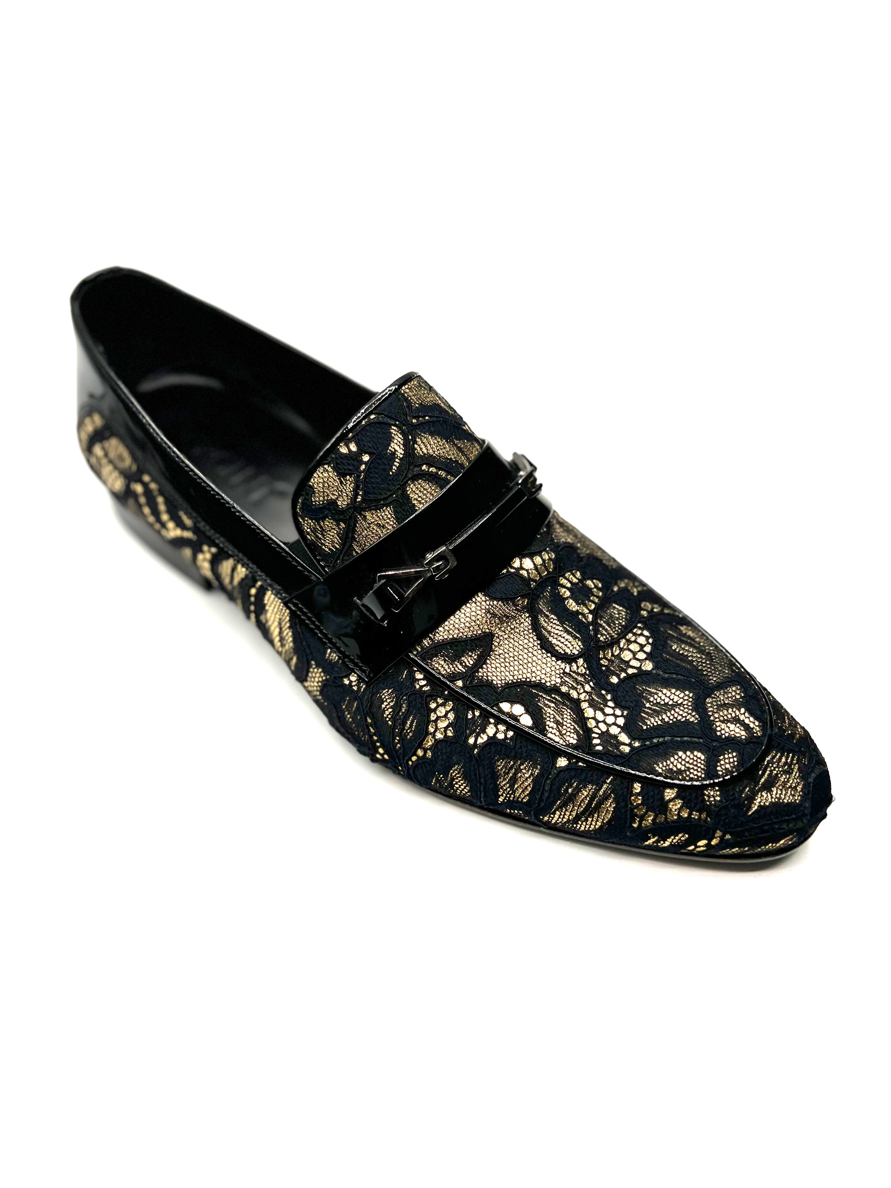 gold shoes
