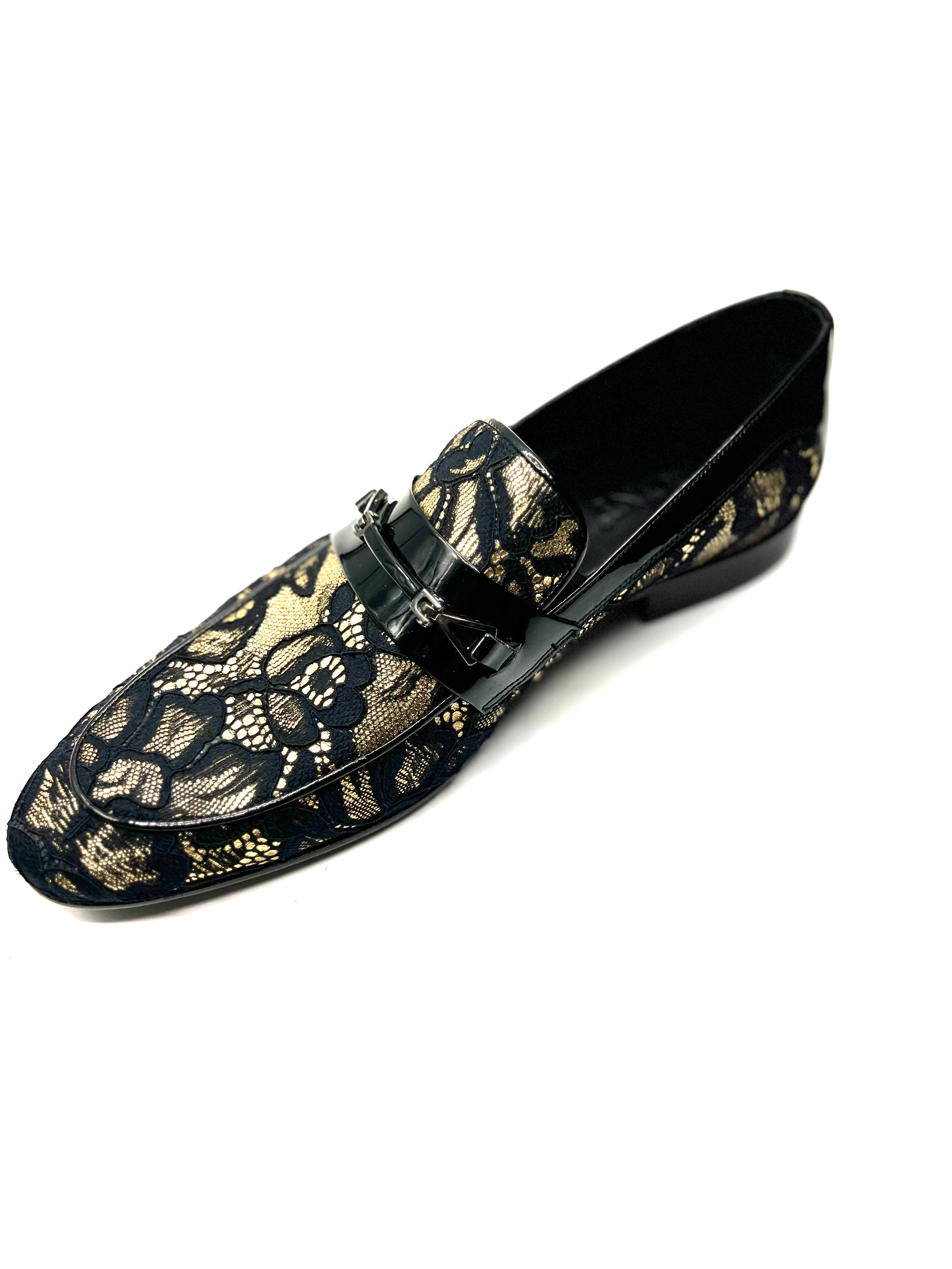 gold shoes