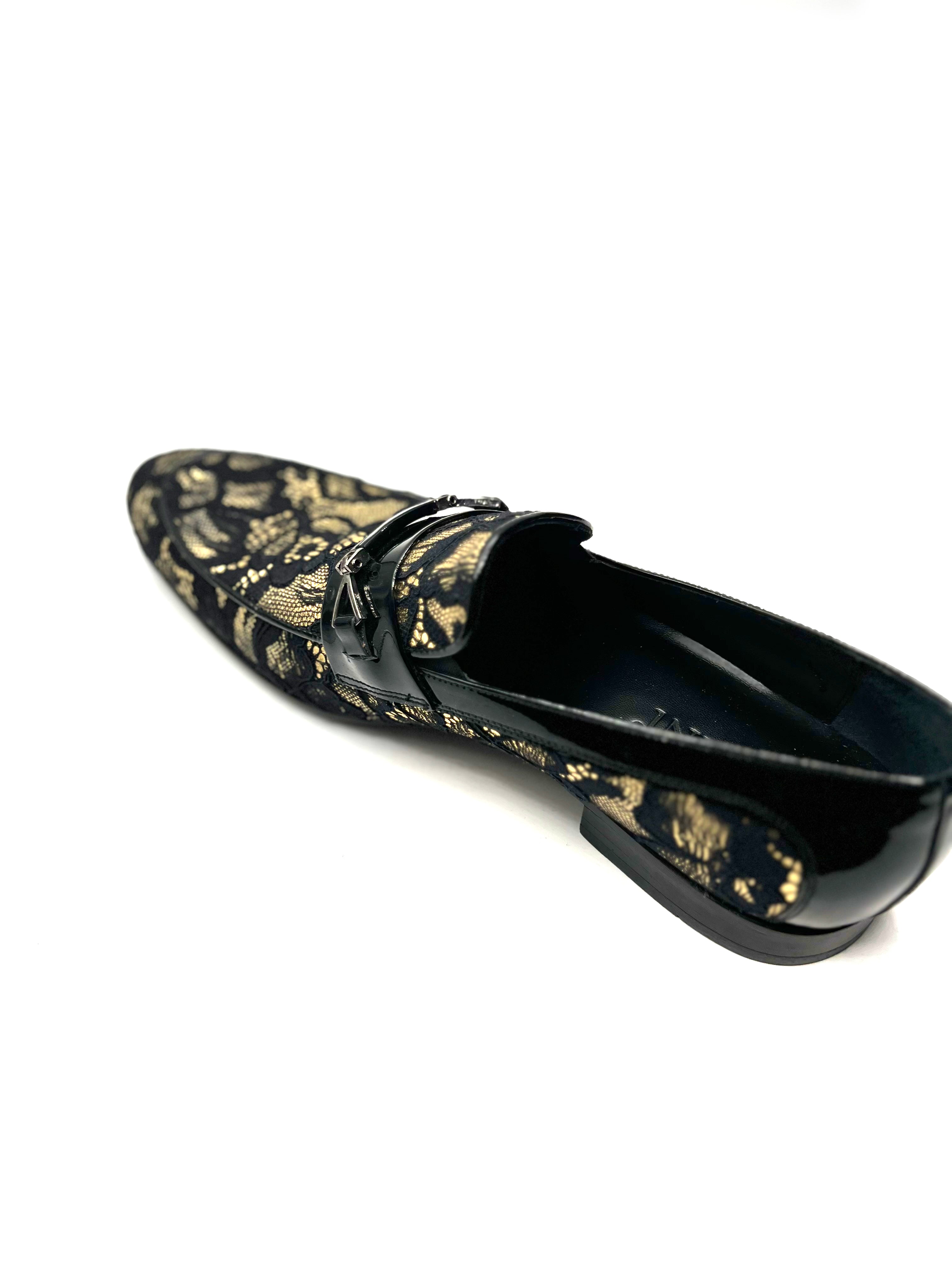 gold shoes