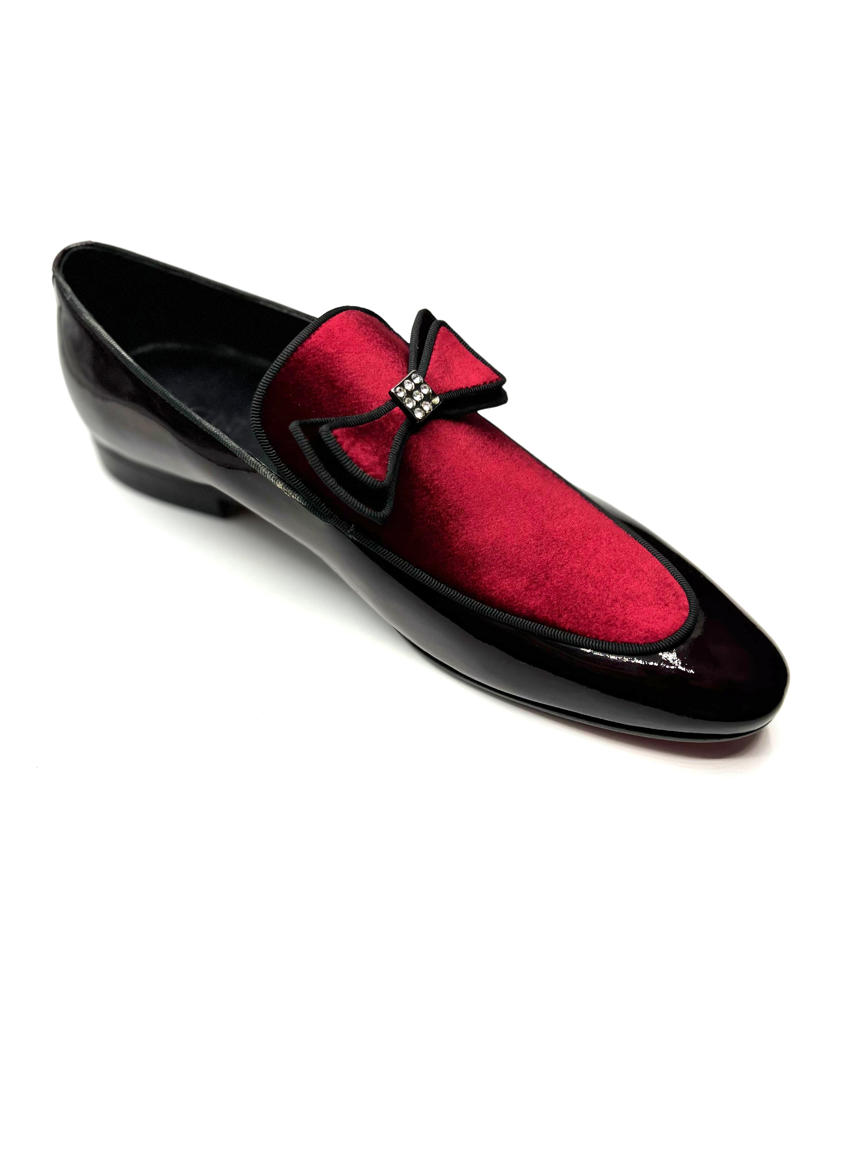 Vercini Tuxedo Loafer — Crystal Bow Edition