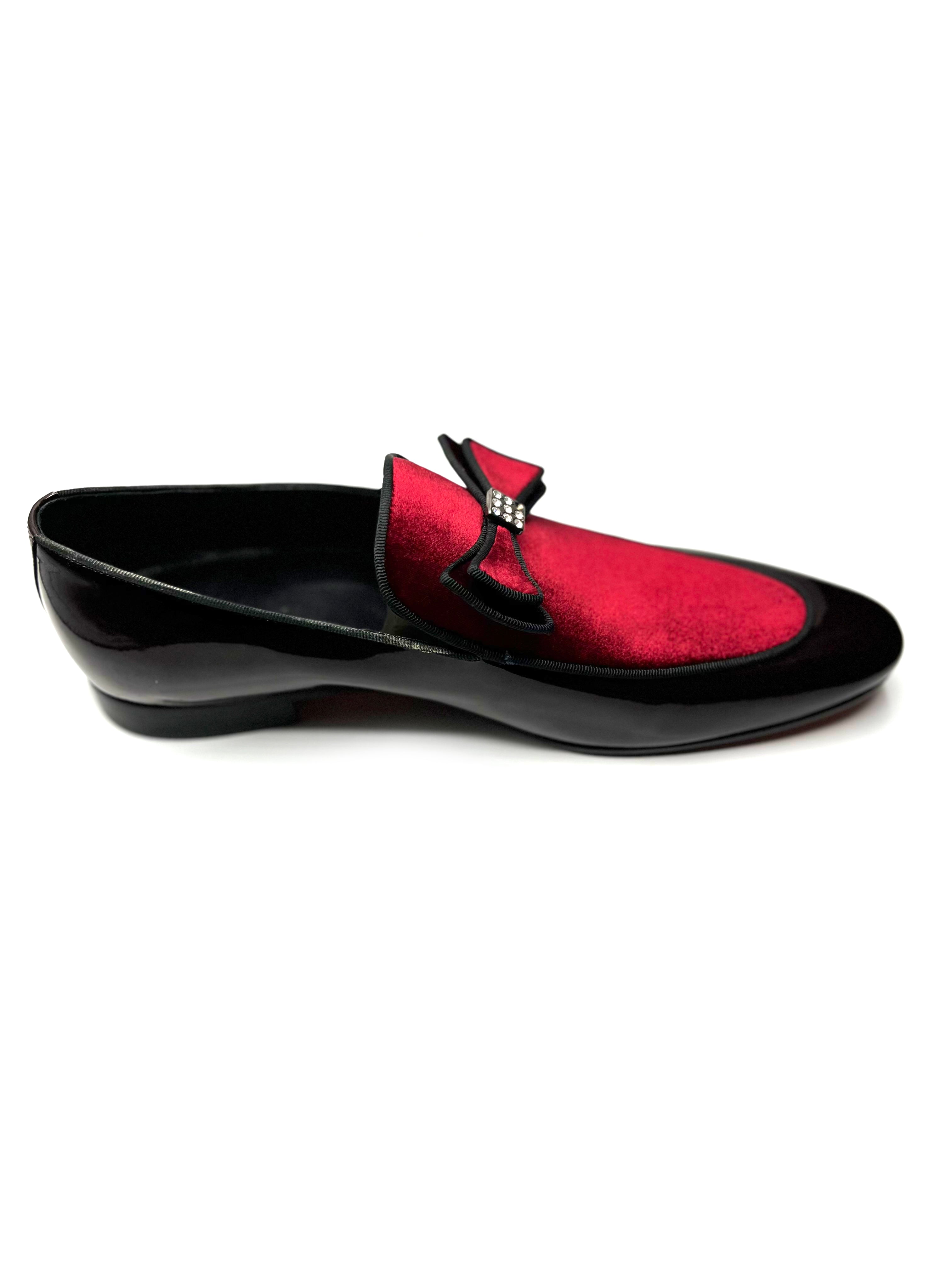 Vercini Tuxedo Loafer — Crystal Bow Edition
