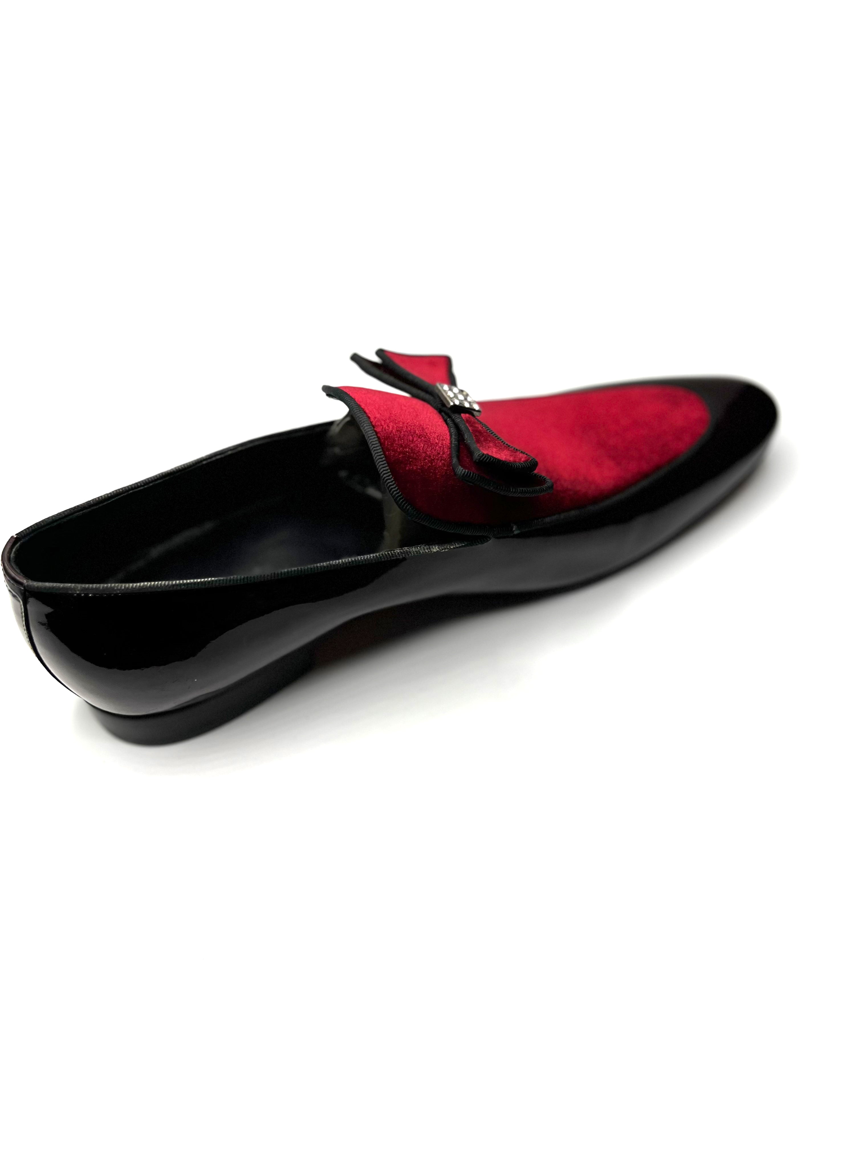 Vercini Tuxedo Loafer — Crystal Bow Edition