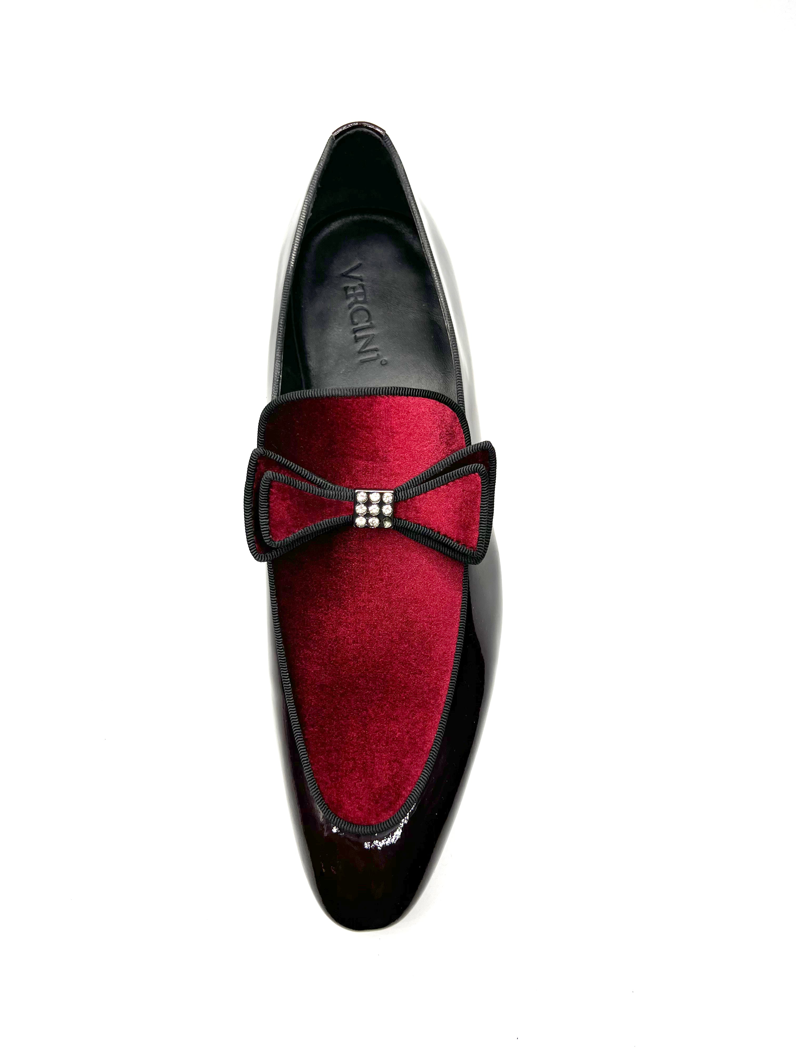 Vercini Tuxedo Loafer — Crystal Bow Edition