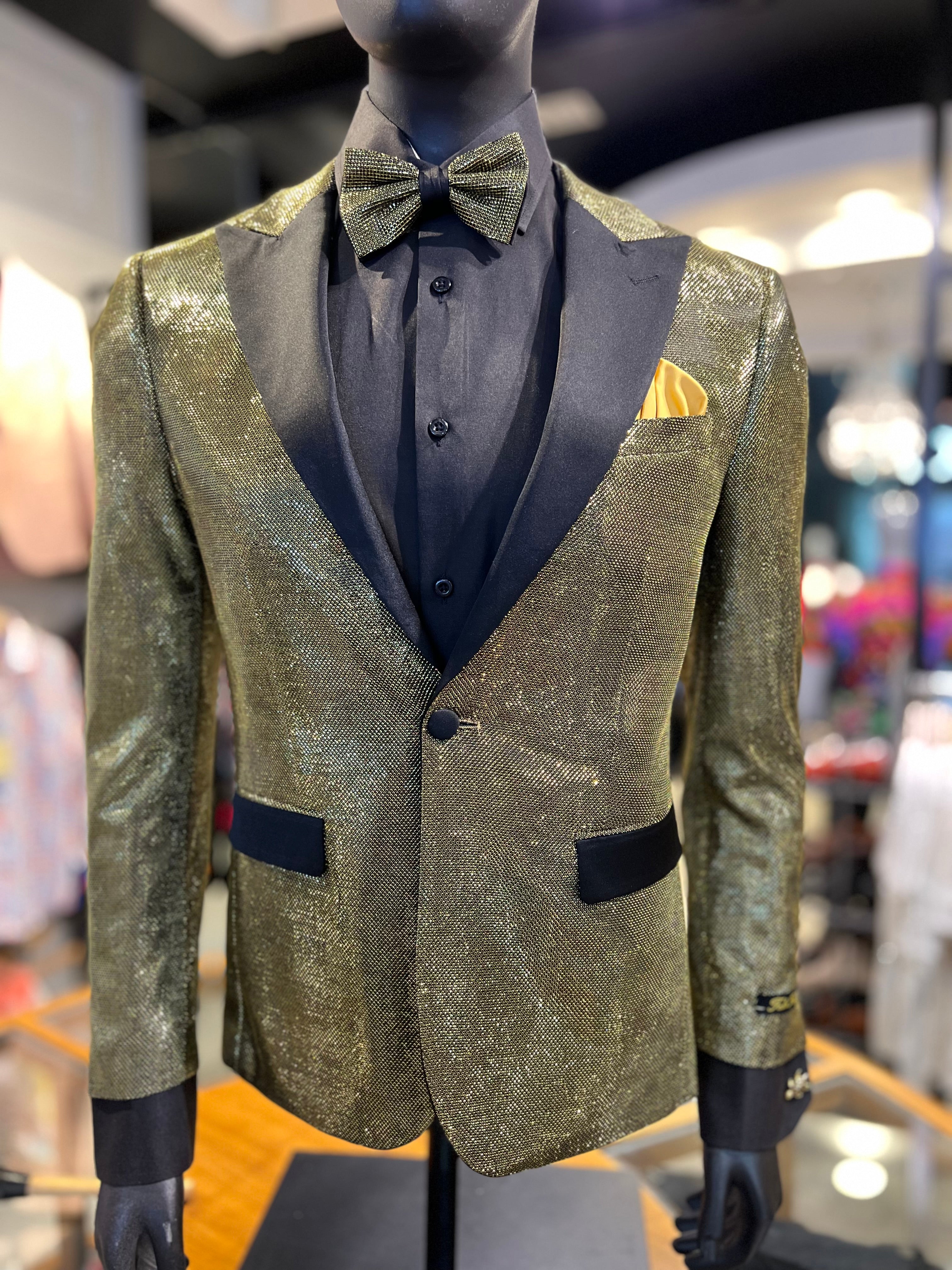 Dazzling Gold Suit by Vercini