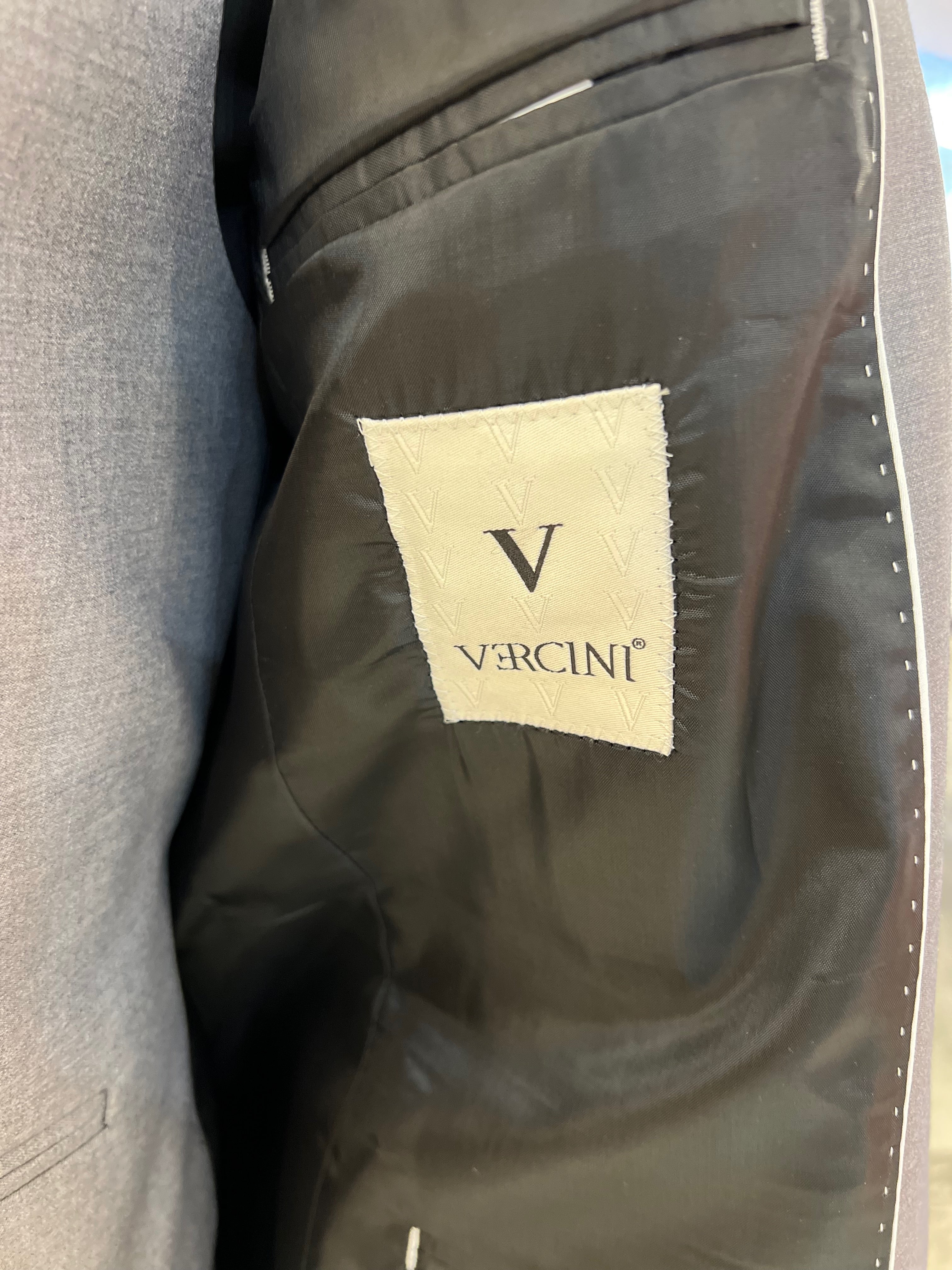 Heather Gray Three-Piece Suit | Vercini Elegance Collection