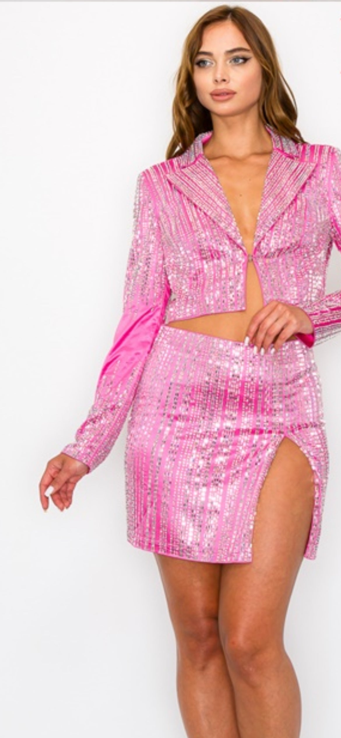 TWO SHIMMERING PIECE OUTFIT
