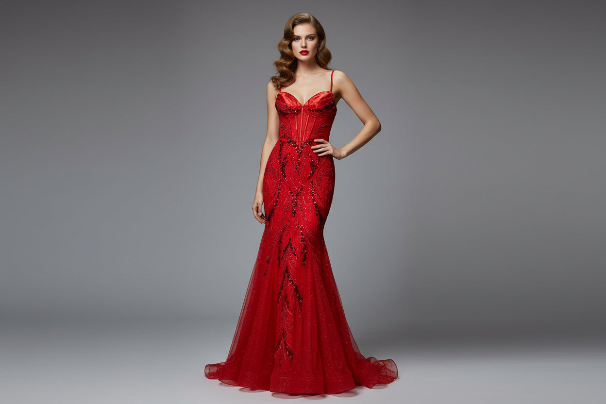 FITTED SILHOUETTE GOWN