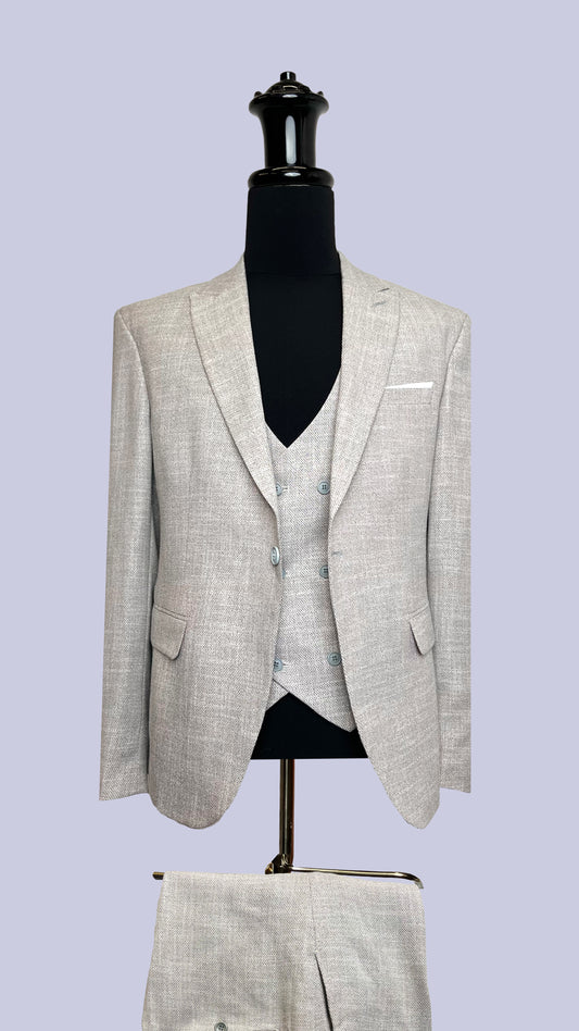 Men's Contemporary Linen-Blend Suit by Vercini SUITS 3 Piece Suits Vercini