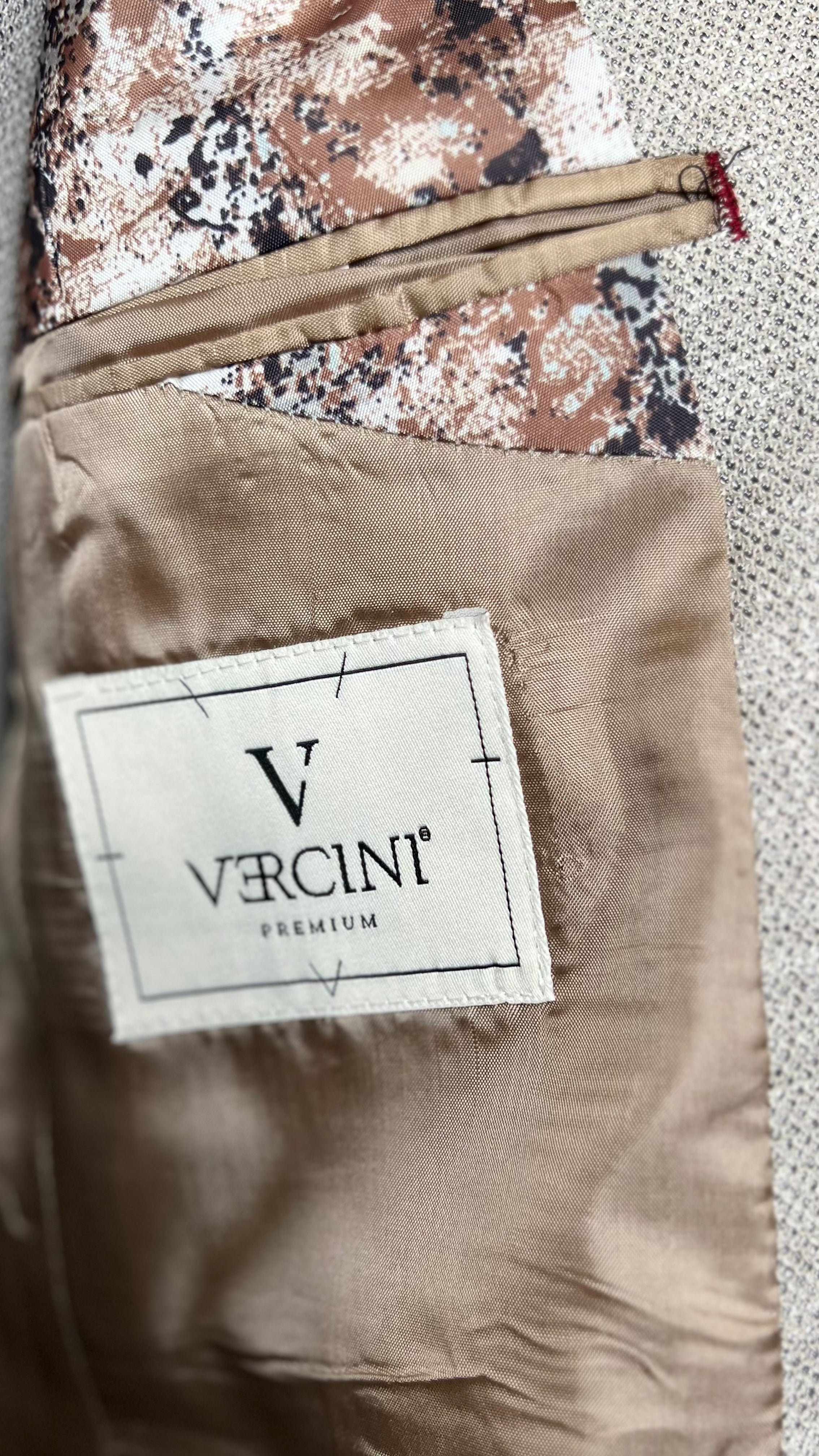 Vercini Daniel Rosso Slim Fit Linen-Blend Suit - Light Gray 3-Piece