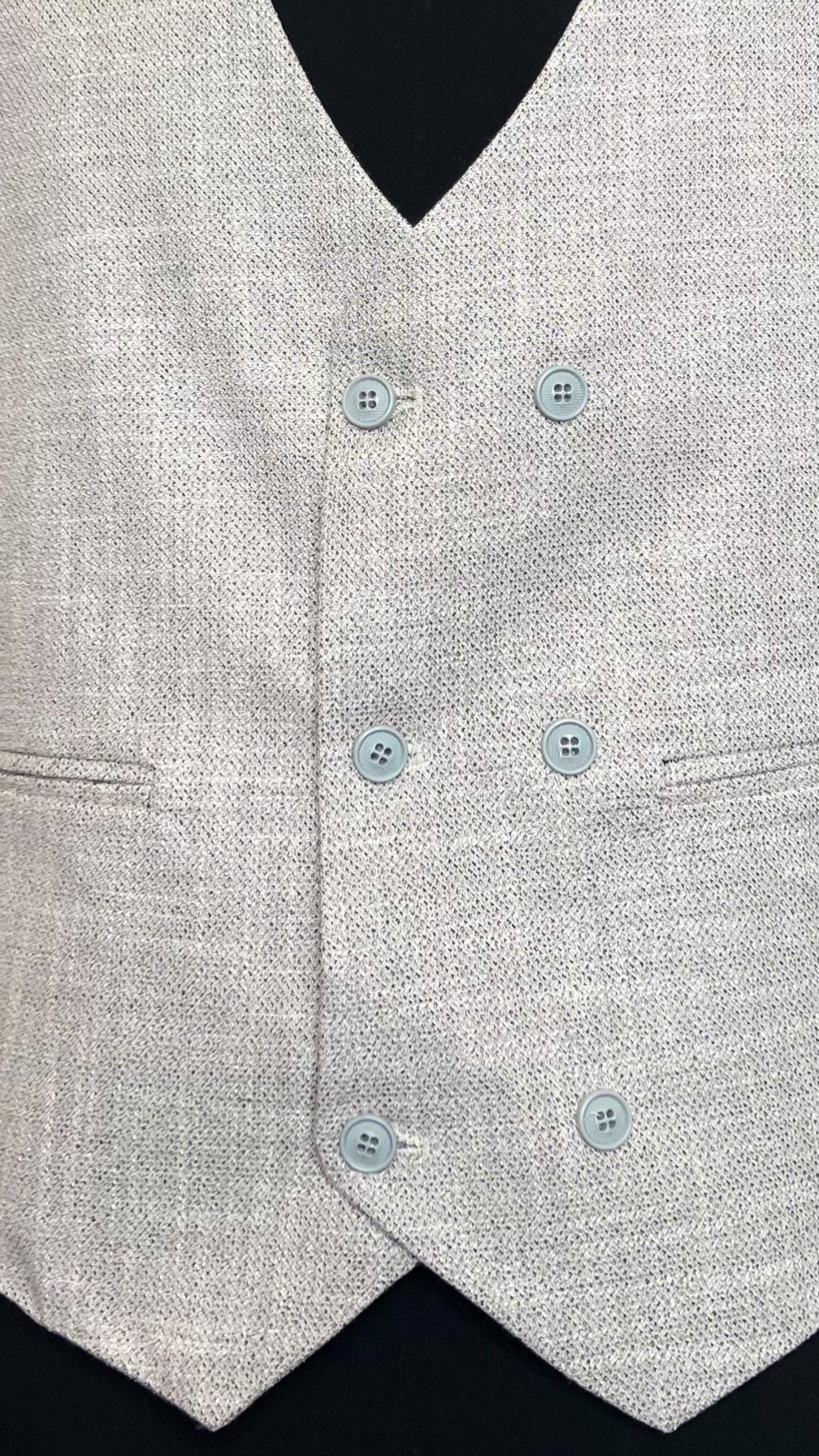 Men's Contemporary Linen-Blend Suit by Vercini