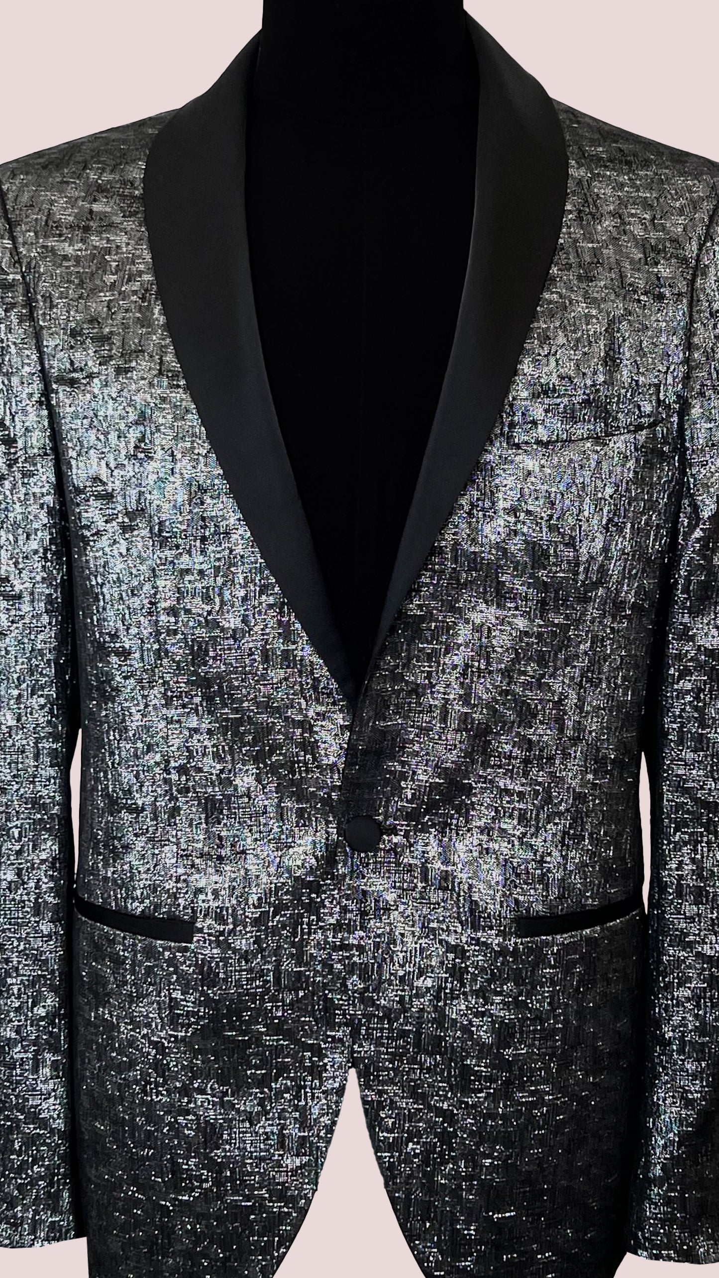 Men's Tuxedo Blazer with Jacquard Lining by Vercini