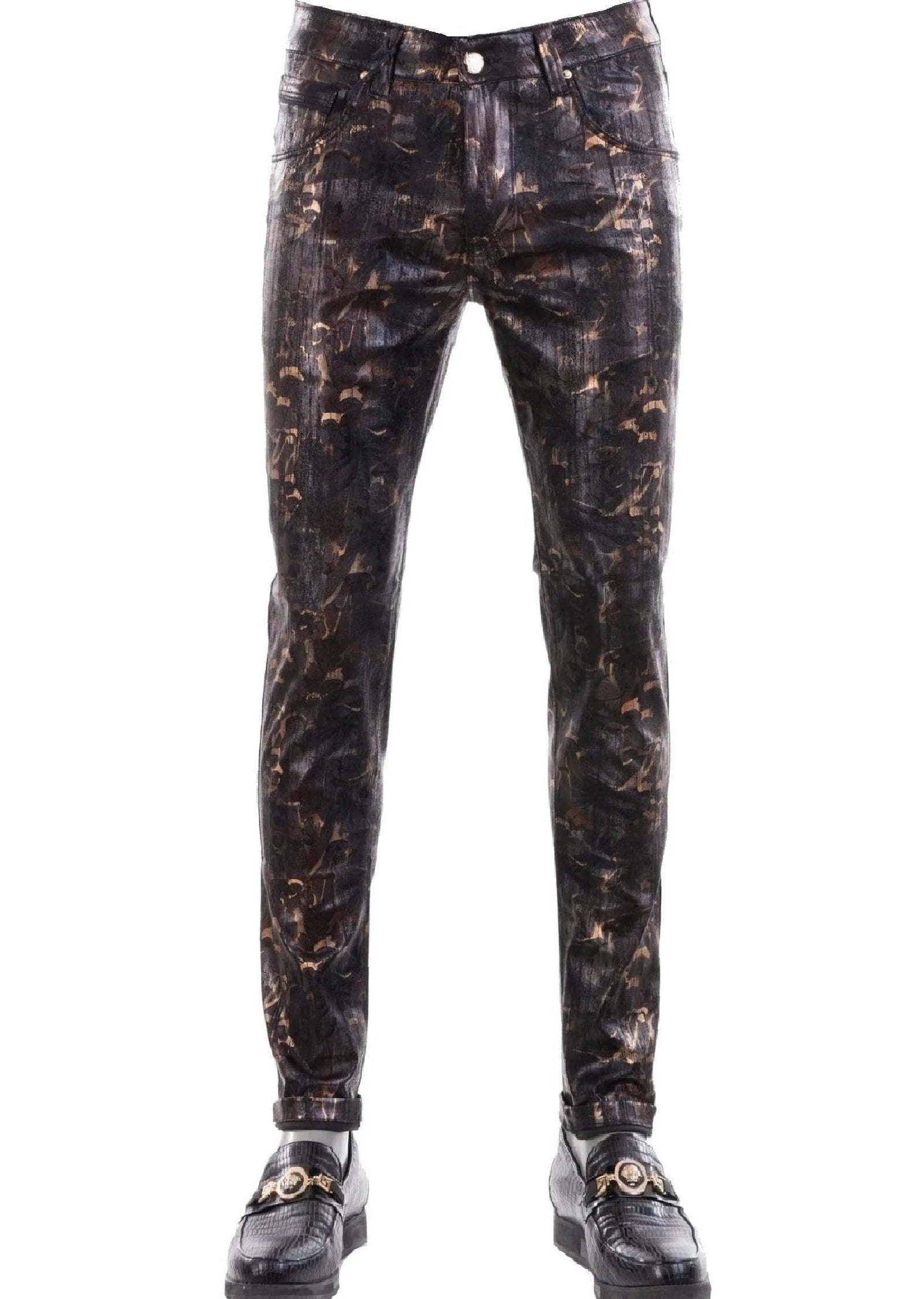 Mondo's Limited Edition: Black Bronze Lustrous Elegance Pants PANTS Mondo Collection Vercini