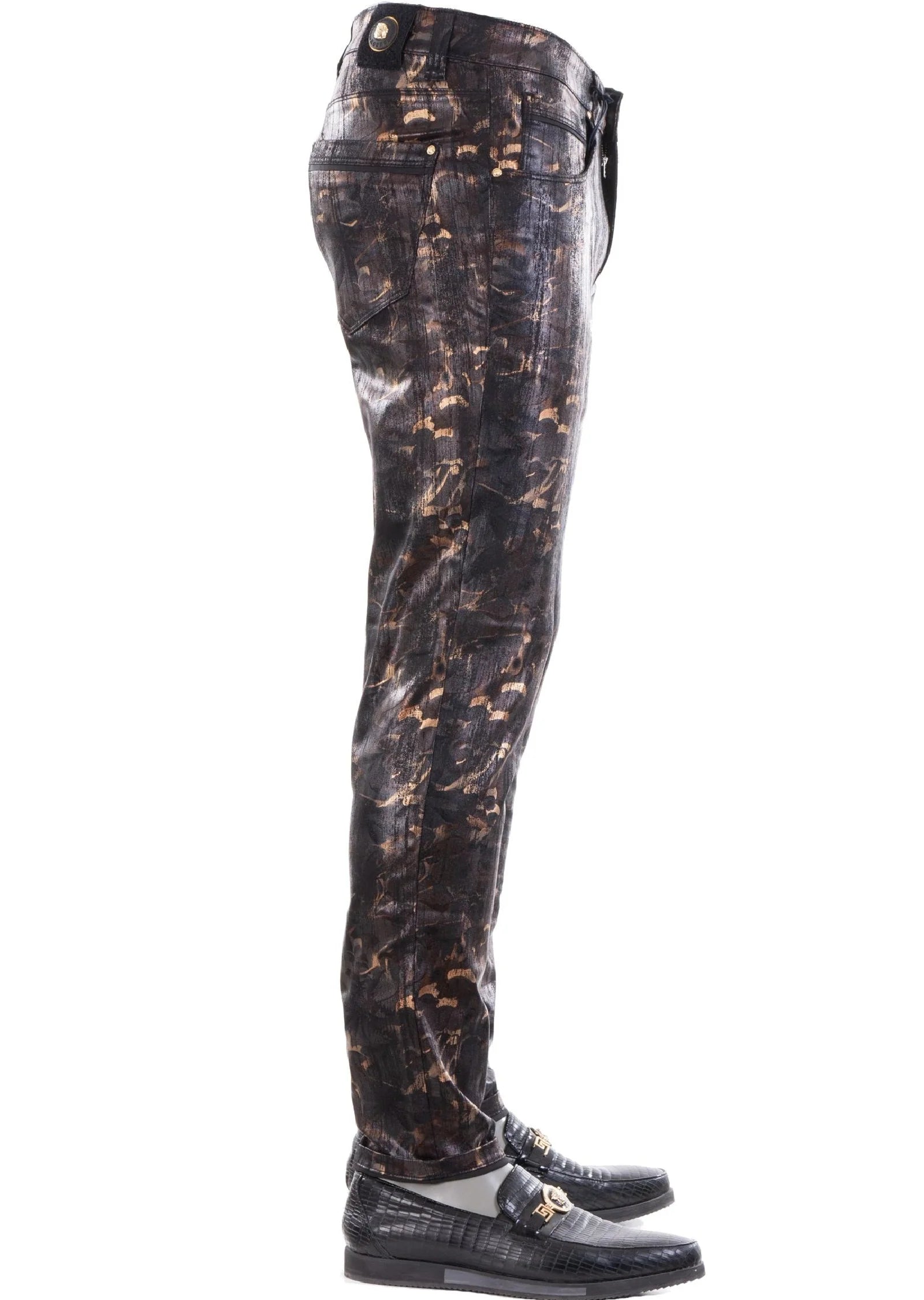 Mondo's Limited Edition: Black Bronze Lustrous Elegance Pants