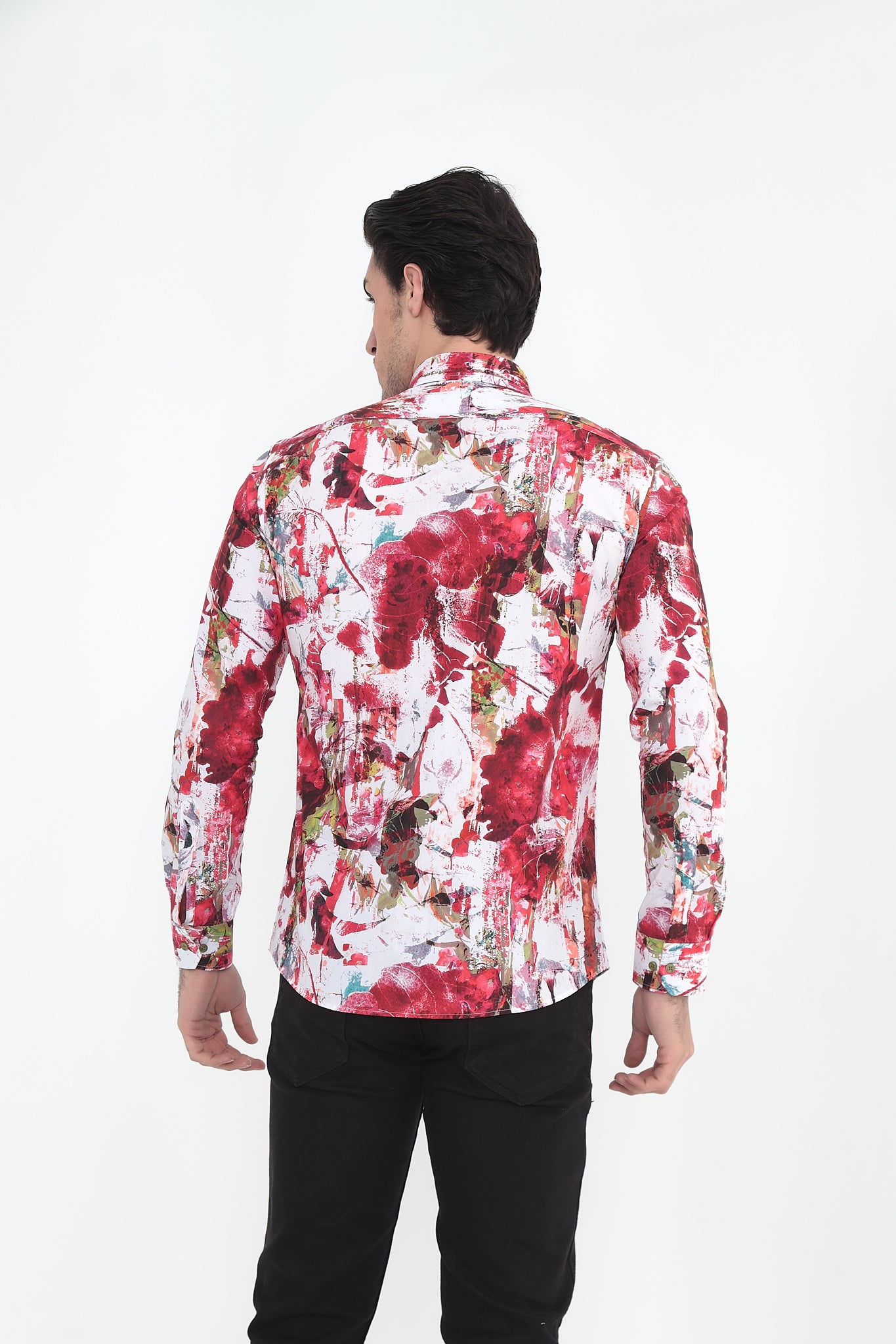 Vercini Abstract Expressionist Cotton Shirt