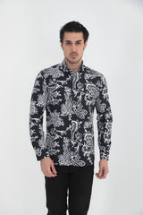 Vercini Monochrome Majesty Embroidered Shirt