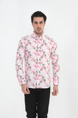 Vercini Blossom Harmony Pink Floral Shirt