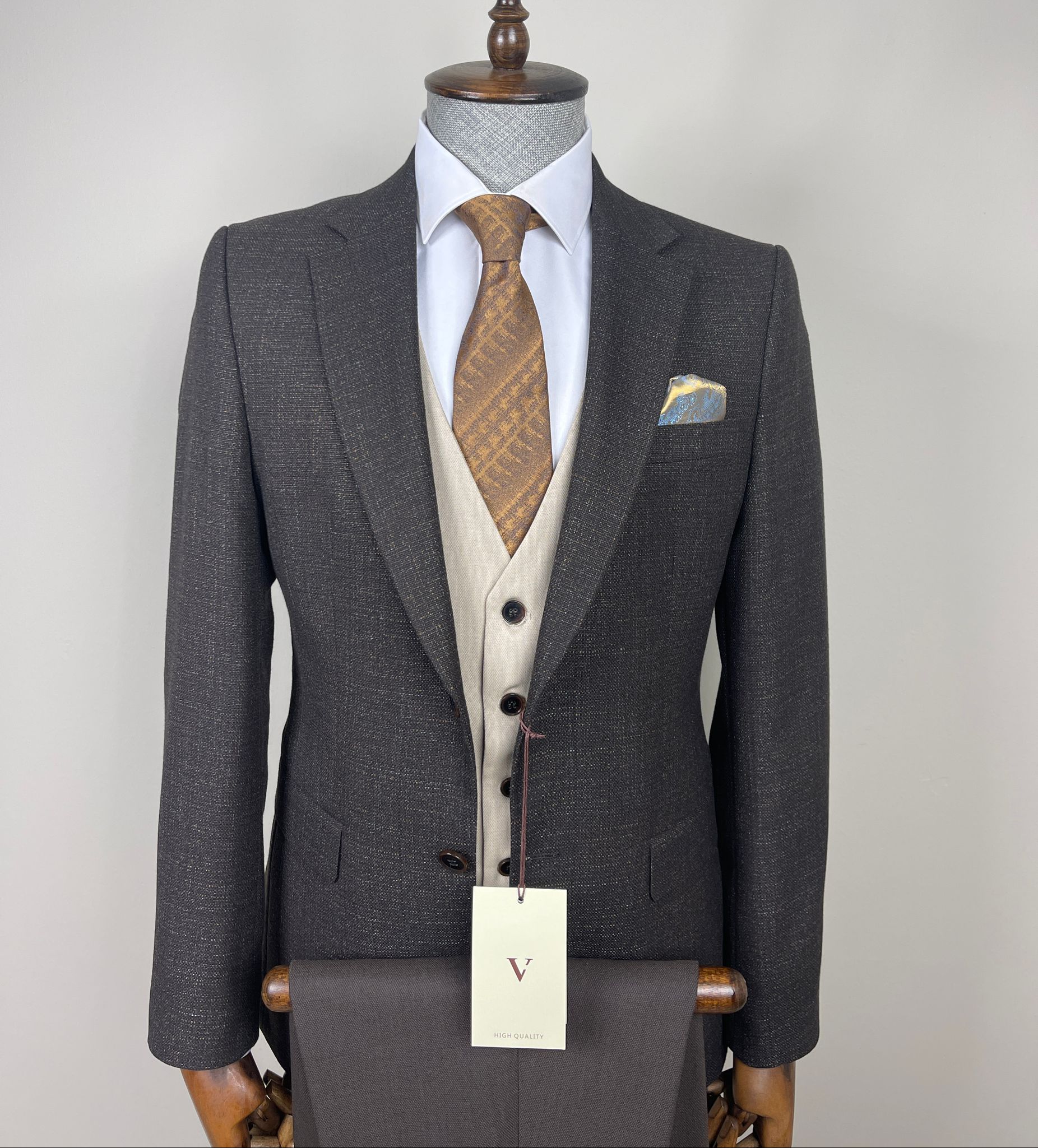 Three-Piece Tailored Suit | Premium Men's Suit | Vercini