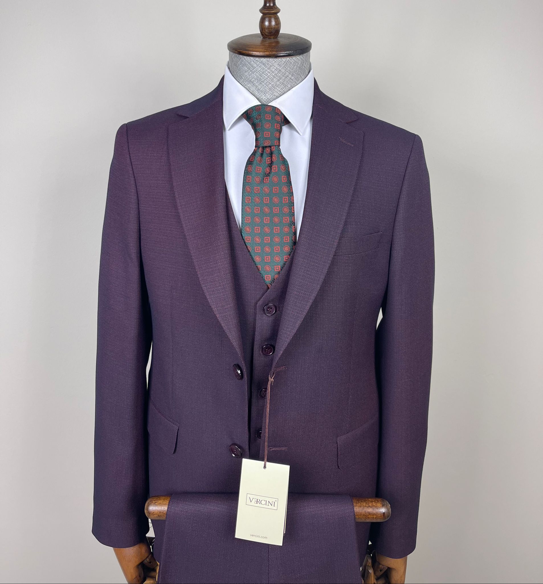 Three-Piece Dot Suit – Premium Tailored Menswear | Vercini