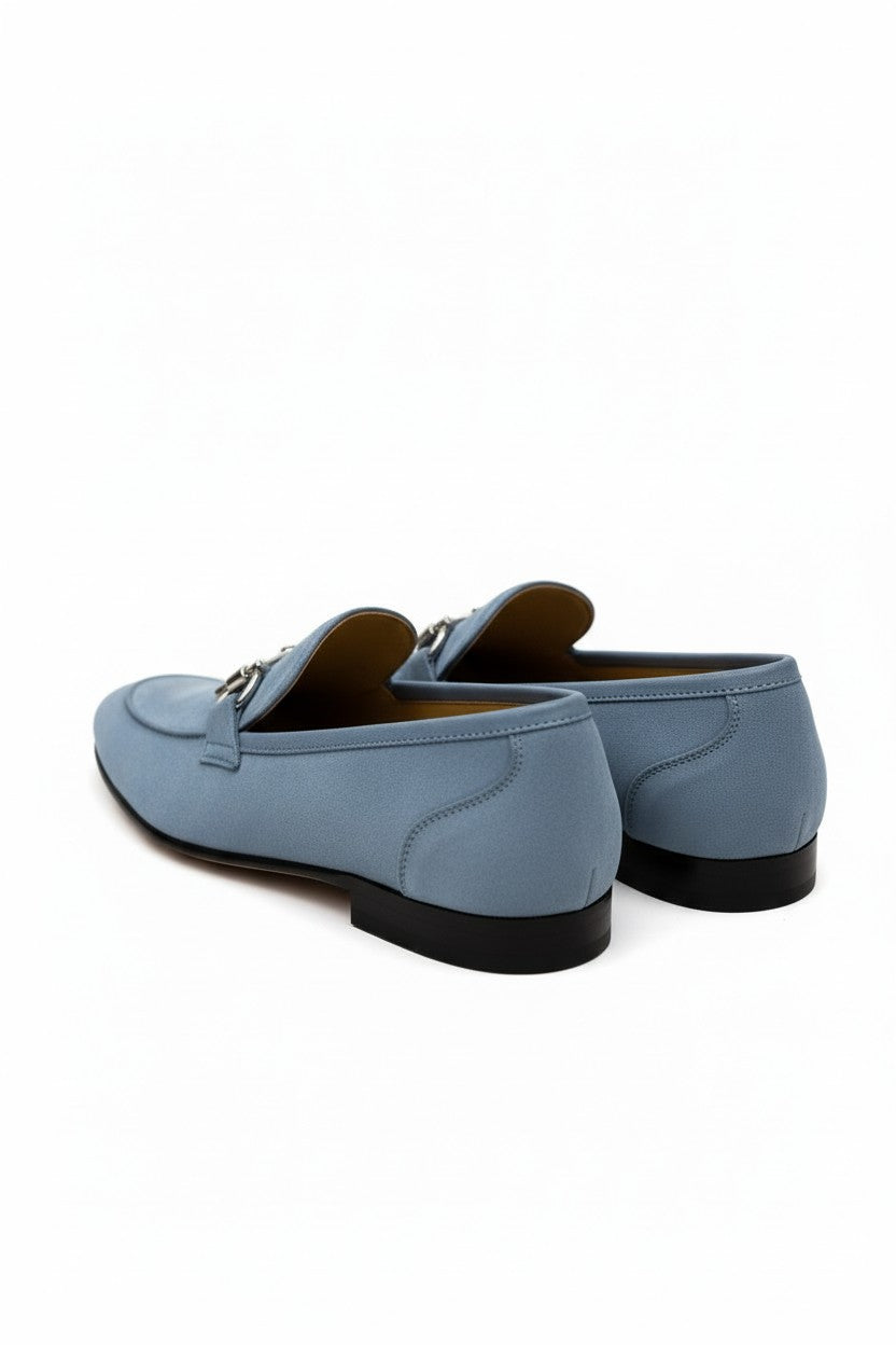 Vercini Light Grey Moccasin Loafers – Refined Elegance in Every Step