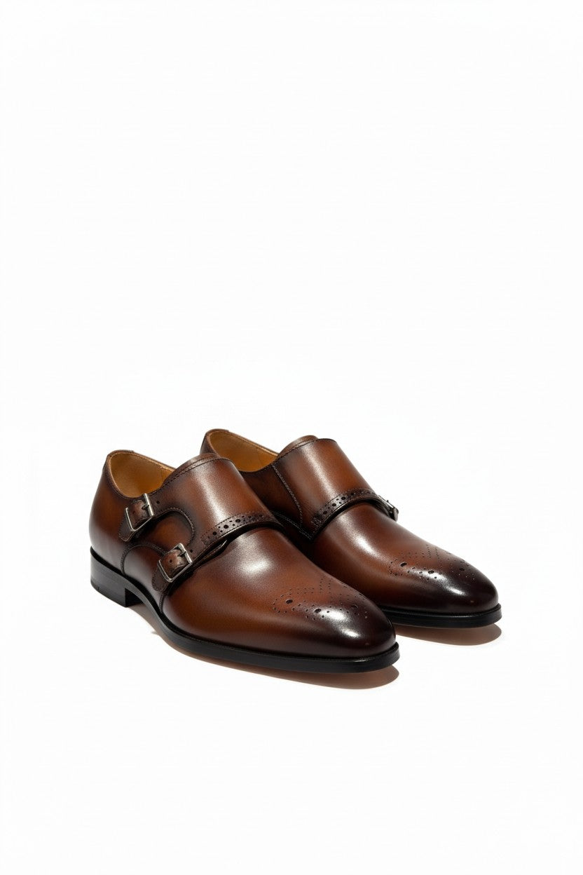 Heritage Double Monk Strap Shoes - SH01V