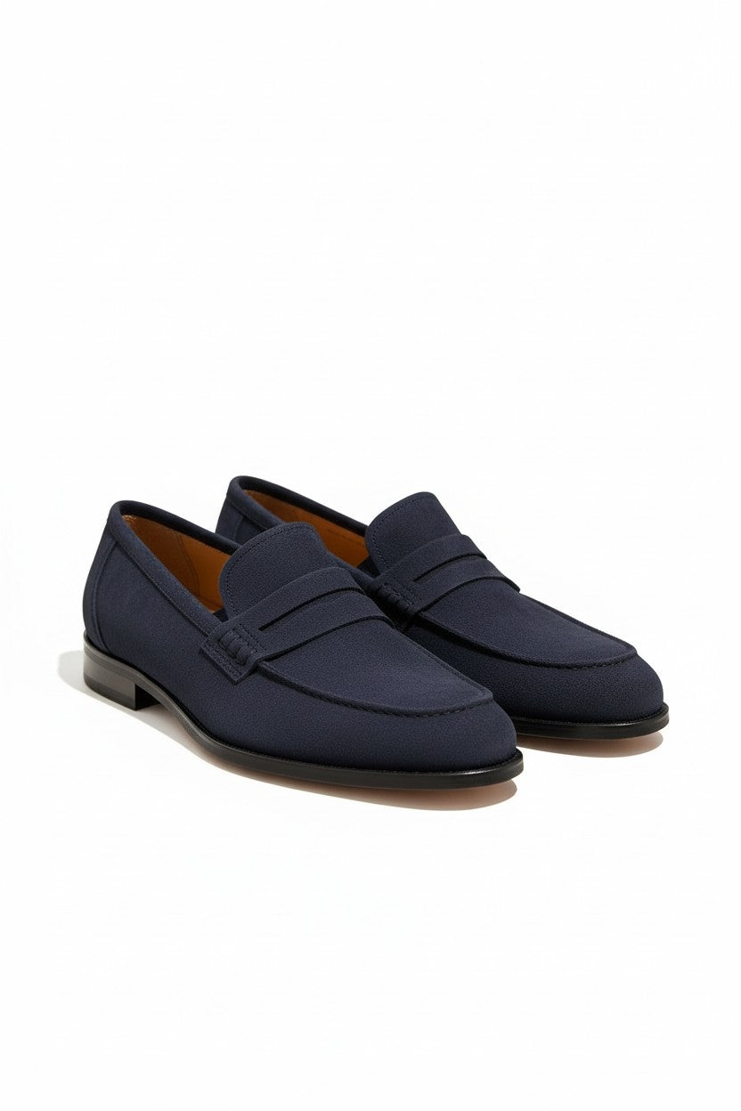 Versatile Suede Loafers – Timeless Style in Black, Navy & Brown