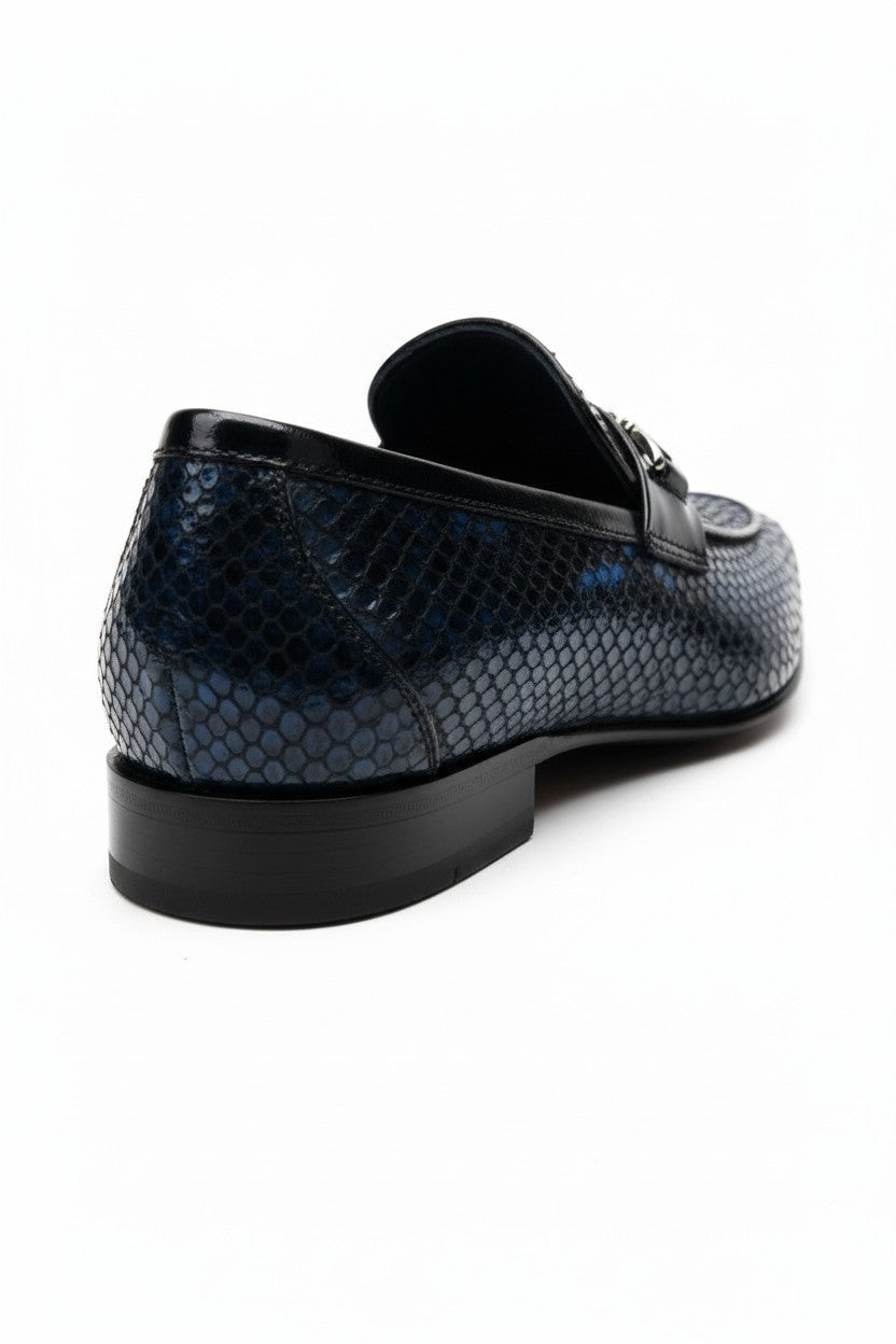 Vercini Exotic Skin Texture Loafers