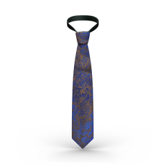 Brown Vercini Royal blue floral tie TIES Ph accessories Vercini
