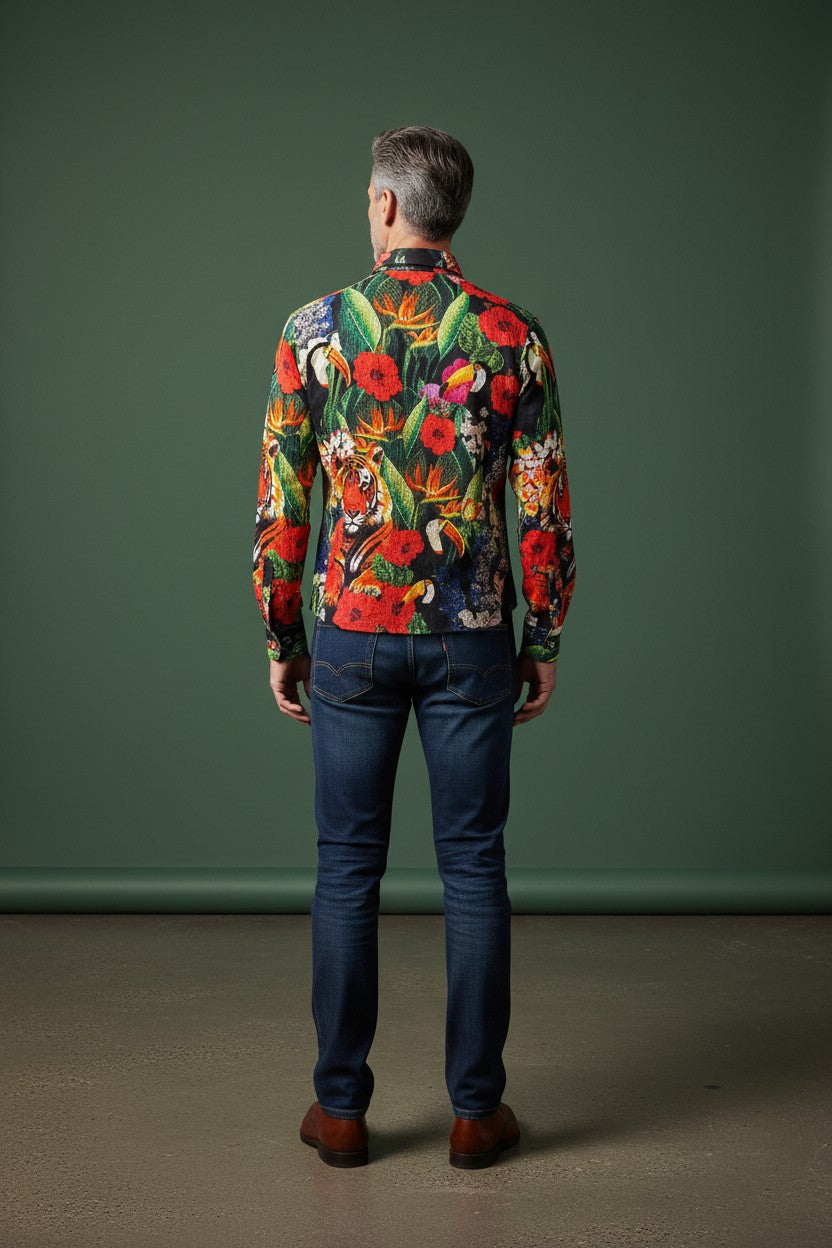 Floral Woven Shirt — Multi-Color