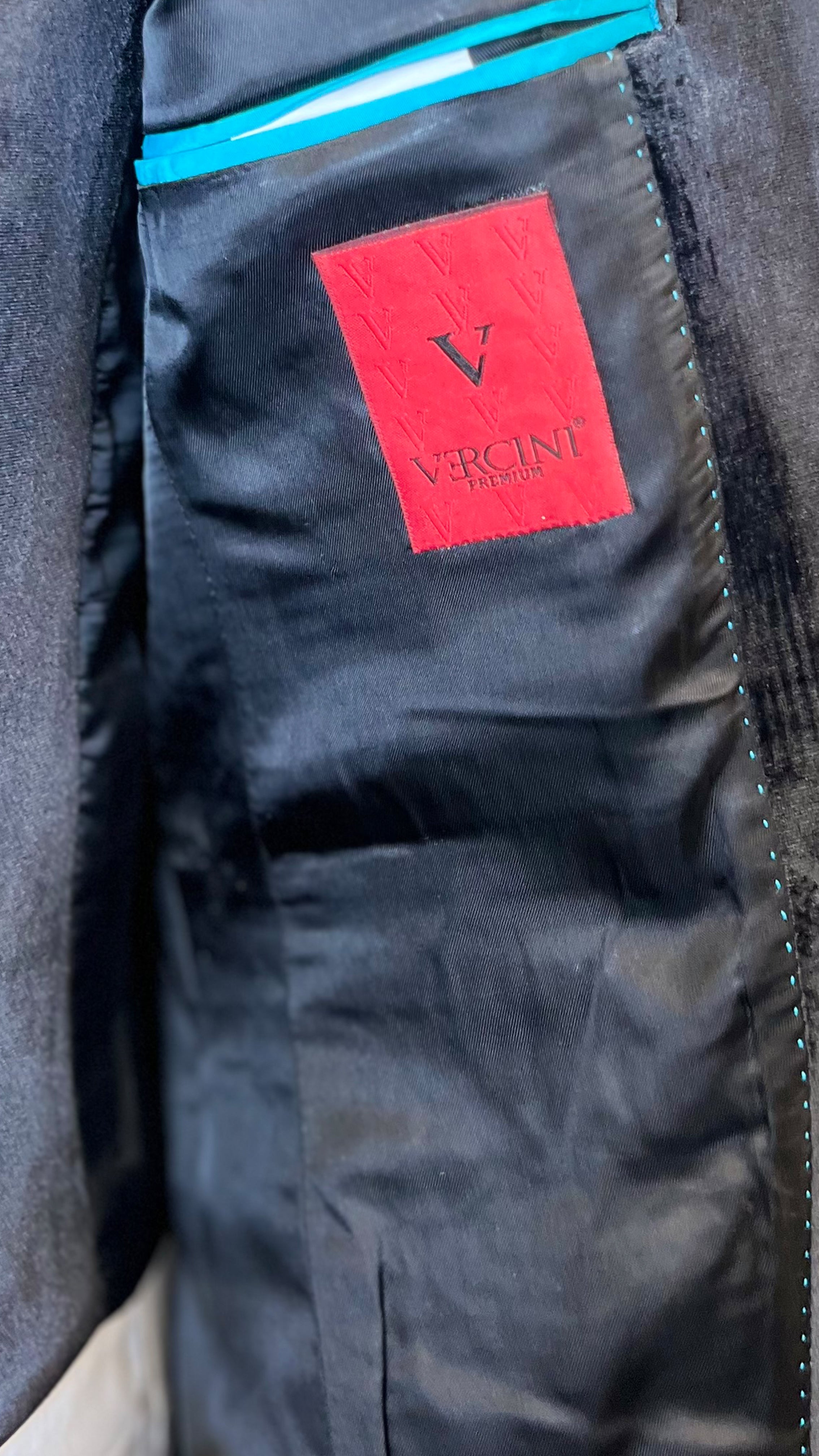 Floral Spark Sequined Tuxedo - Midnight Gray