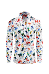 White buterfly shirt