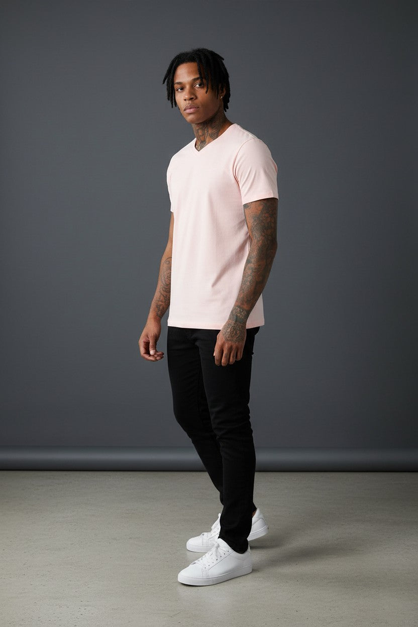 Premium Short Sleeve V-Neck T-Shirt