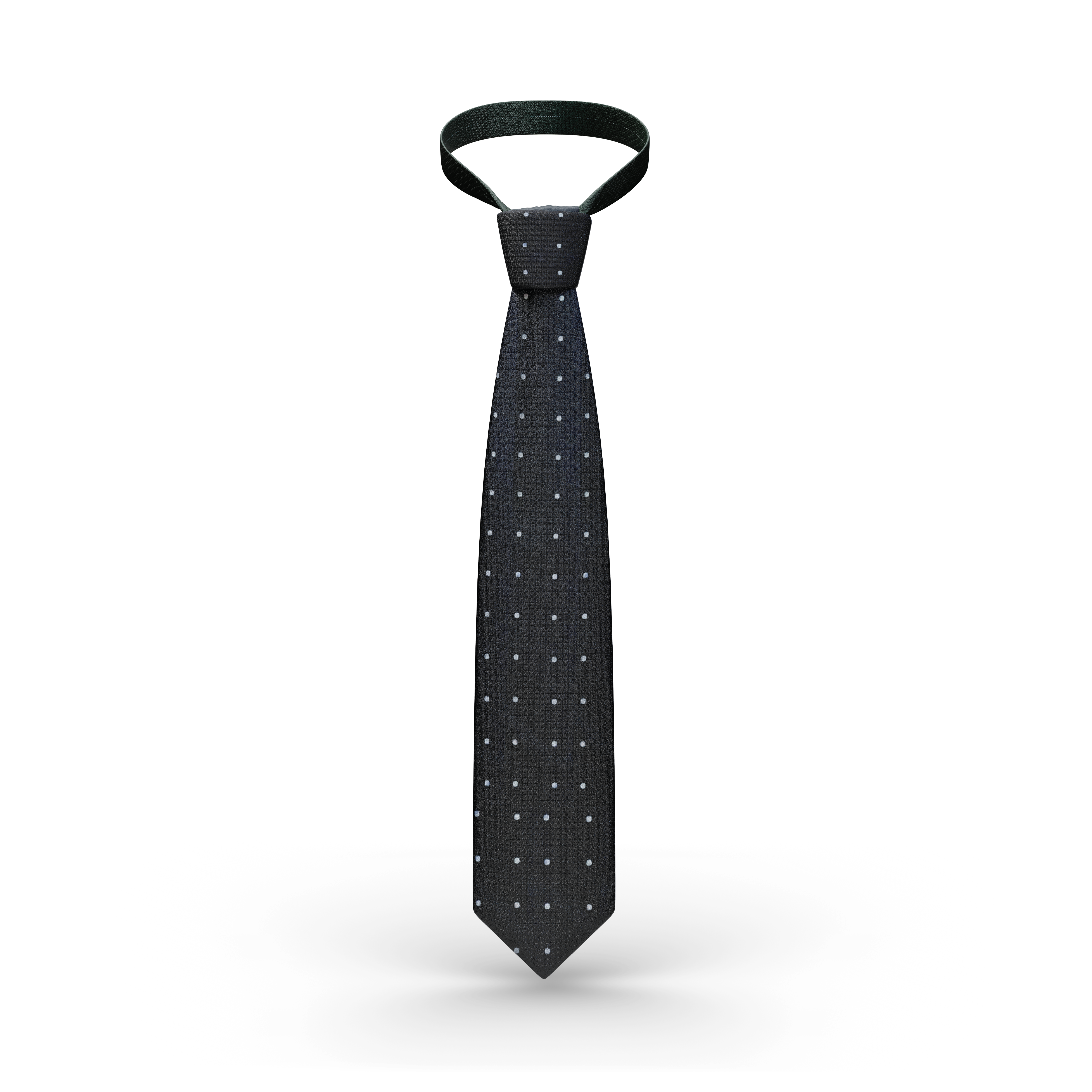 Black Vercini Ties with white circle TIES Ph accessories Vercini