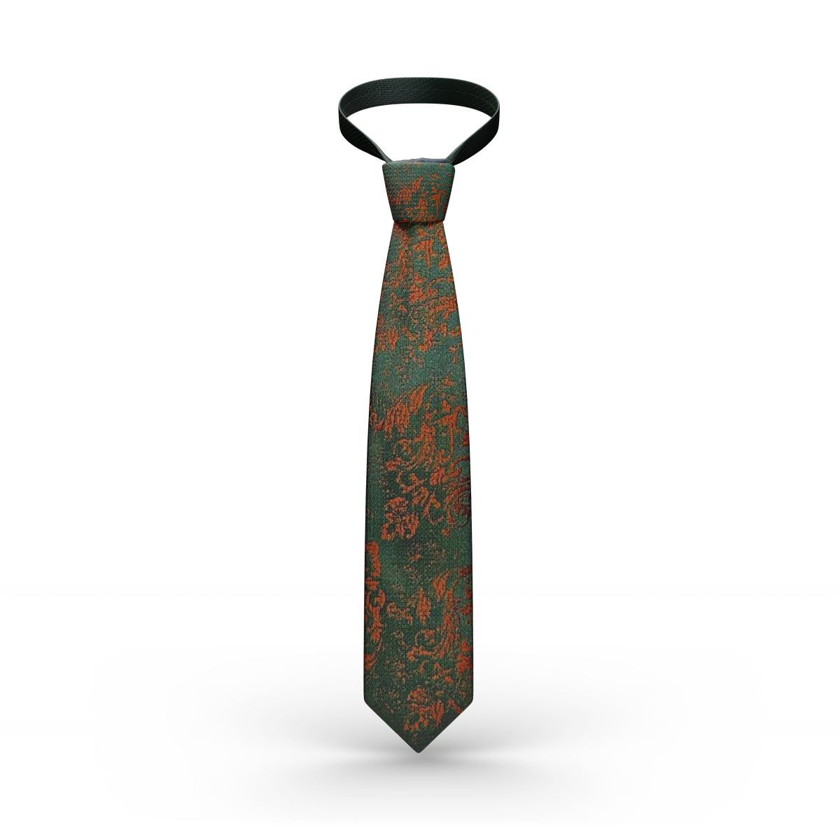 Fashionable Green Floral English Style Tie For Daily Wear TIES Ph accessories Vercini