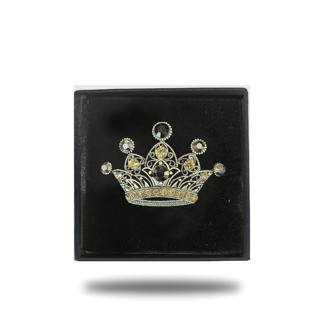 Big King Crown Crystal Lapel pins PINS Ph accessories Vercini