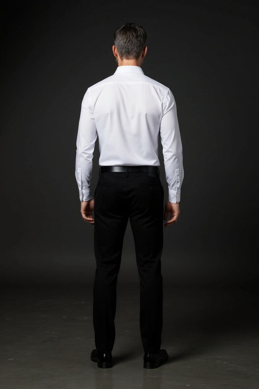 Vercini White Dress Shirt – Premium Men's Casual Button-Down