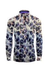 Vercini Autumnal Elegance Floral Cotton Shirt
