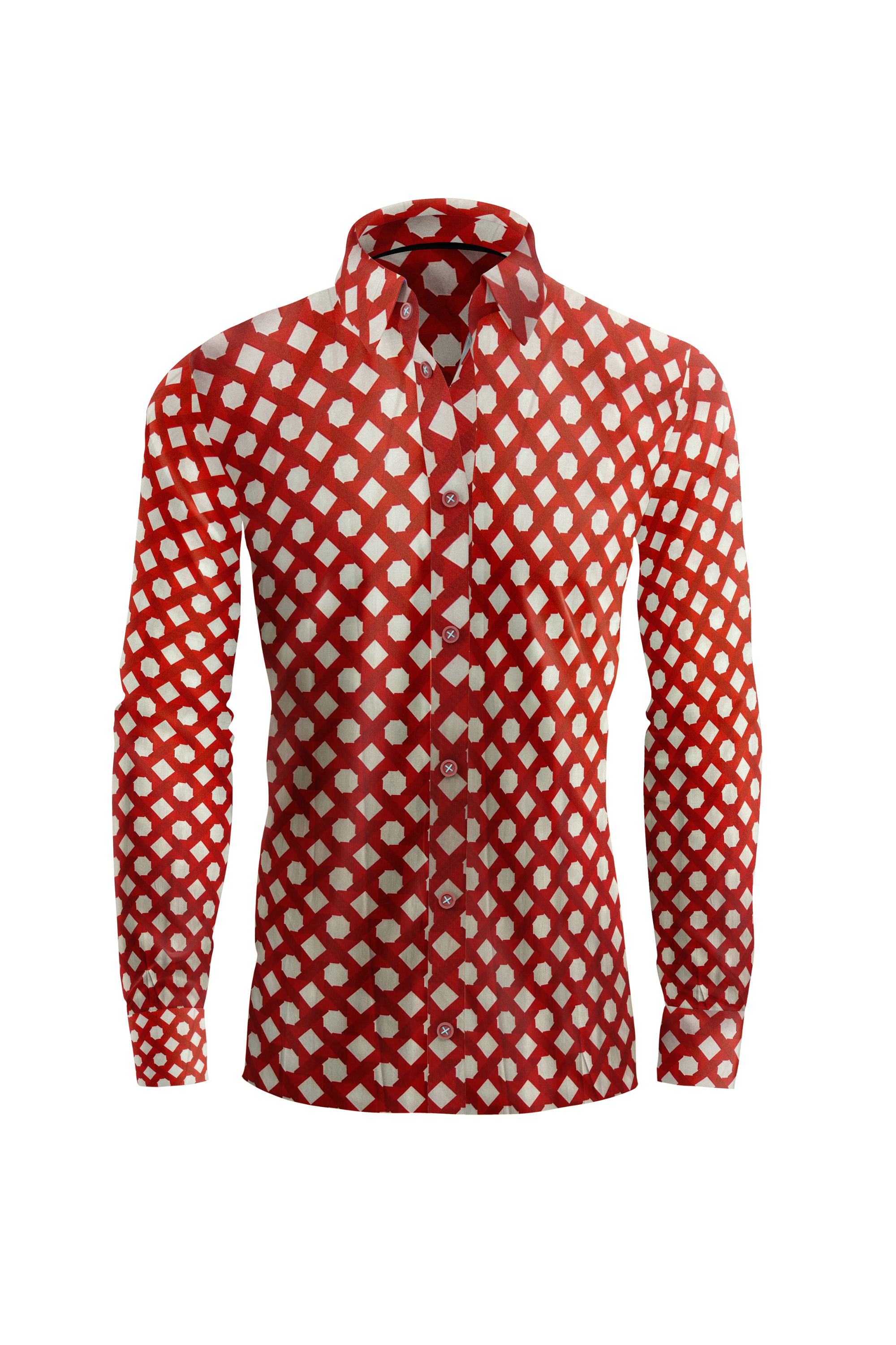 Men's Red Valentine Dress Shirt | Vercini Premium