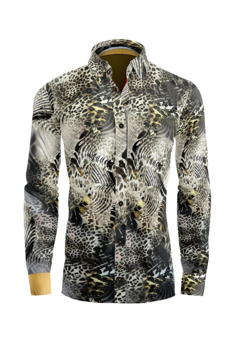 Vercini Tiger Multicolor Casual Shirt