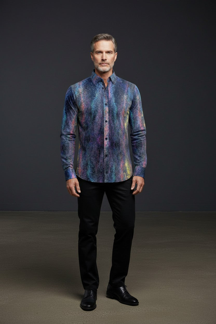 Vercini Purple Glitter Shirt