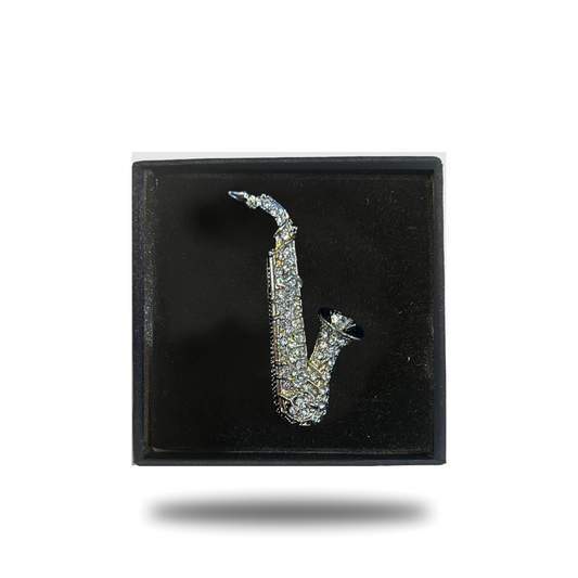 Saxophone Crystal music Lapel pins PINS Ph accessories Vercini