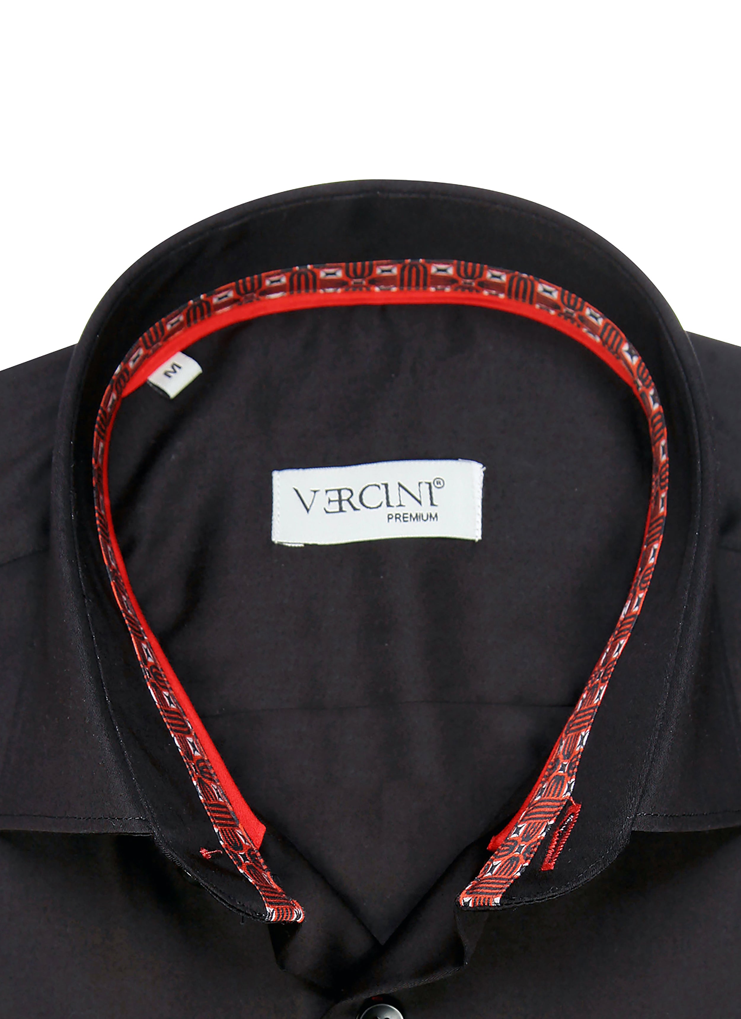 Crimson Elegance Executive Men's Dress Shirt