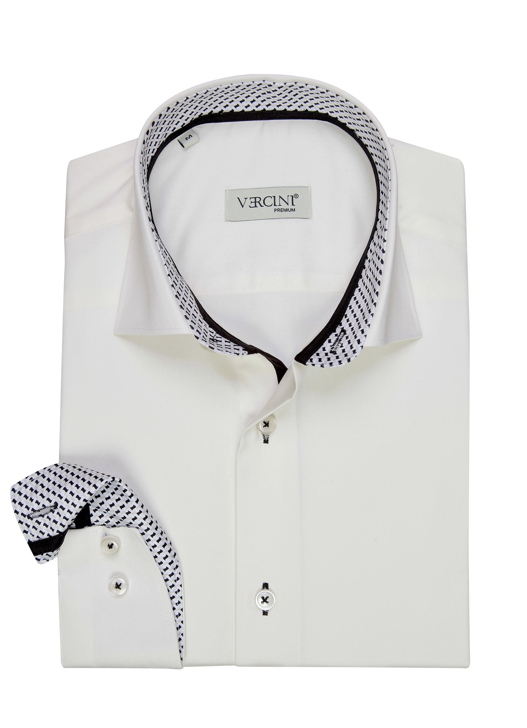 white shirt CASUAL SHIRT On Sale 30% Off Vercini