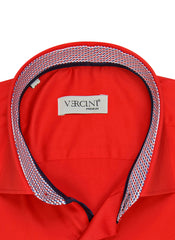Crimson Confidence Men's Dress Shirt
