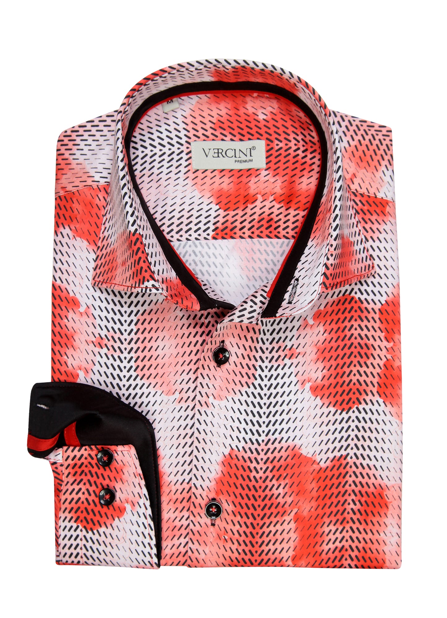 Coral Haze Men's Casual Shirt CASUAL SHIRT Do Vercini